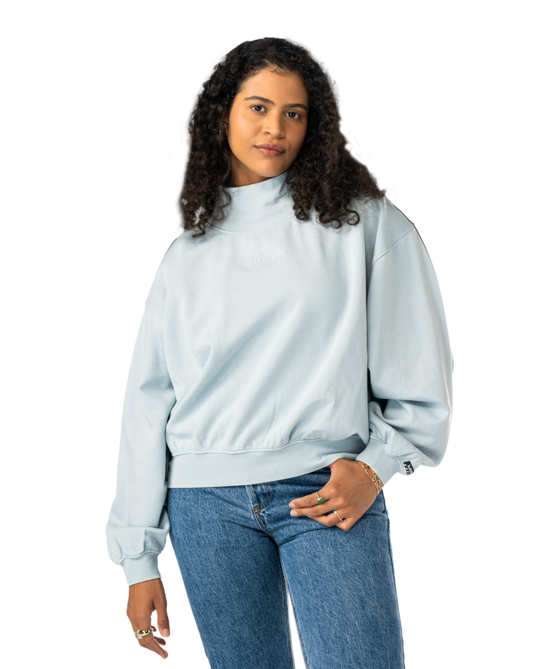 Mikina BAUER S25 FRENCH TERRY PULLOVER-WM-LTBLU (1065917)