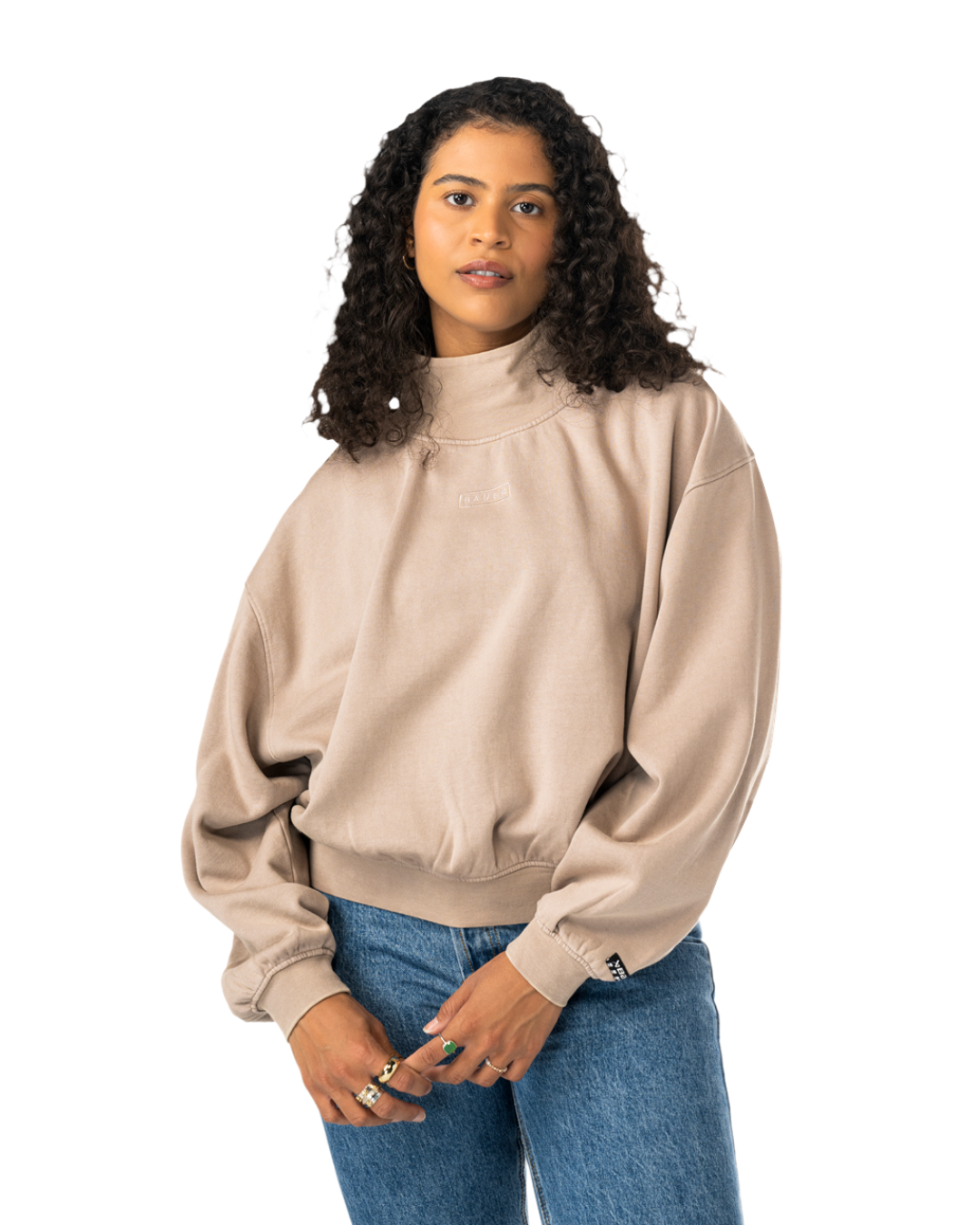 Mikina BAUER S25 FRENCH TERRY PULLOVER-WM-TAUPE (1065916)