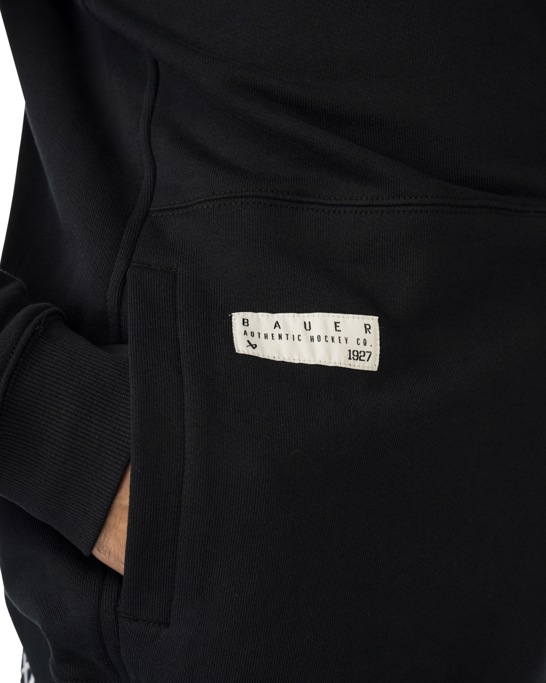 Mikina BAUER S25 FRN TERRY HOODIE-SR-BLK (1065097)