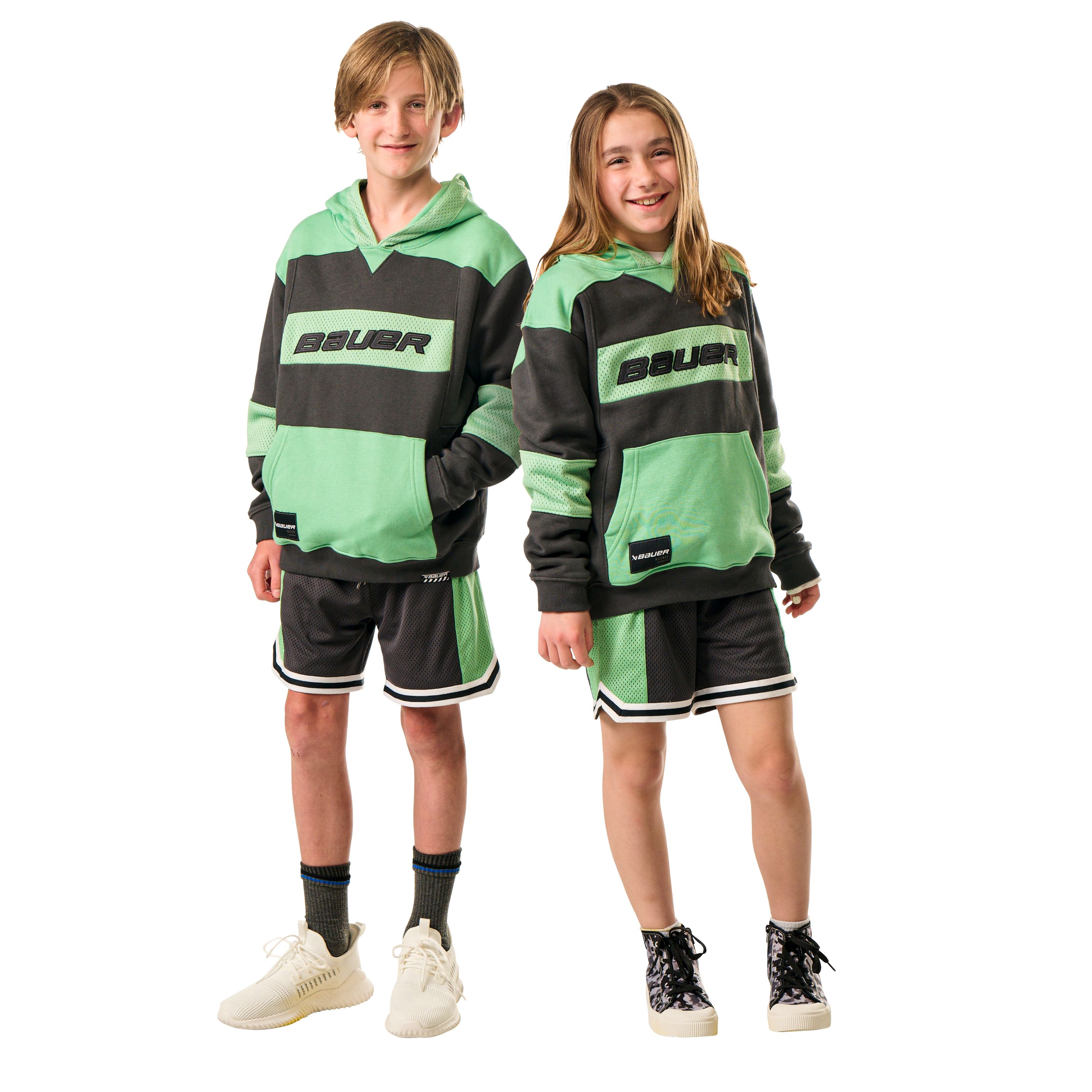 Mikina BAUER S25 GAMECHANGER HOODIE-YTH-VOLCANO (1064741)