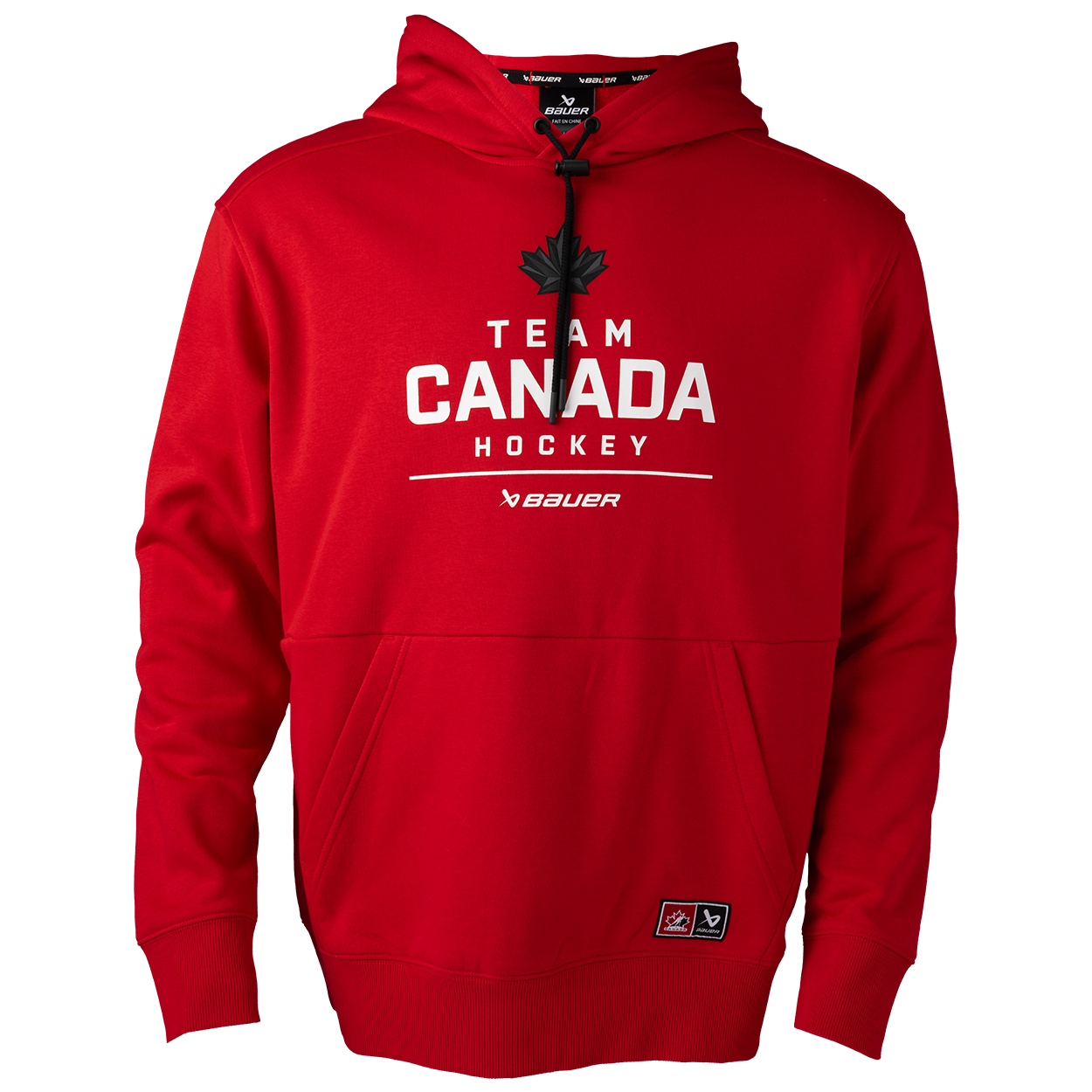 Mikina BAUER S25 HC OLY STACKED HOODIE-SR-RED (1066359)
