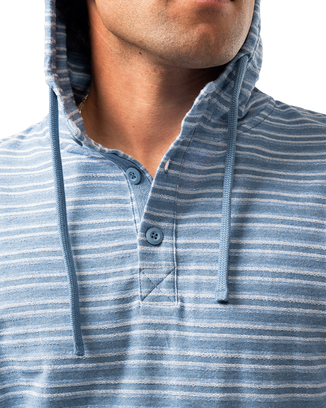 Mikina BAUER S25 LTWHT STRIPE HOODIE-SR-BLUE HZ (1064711)