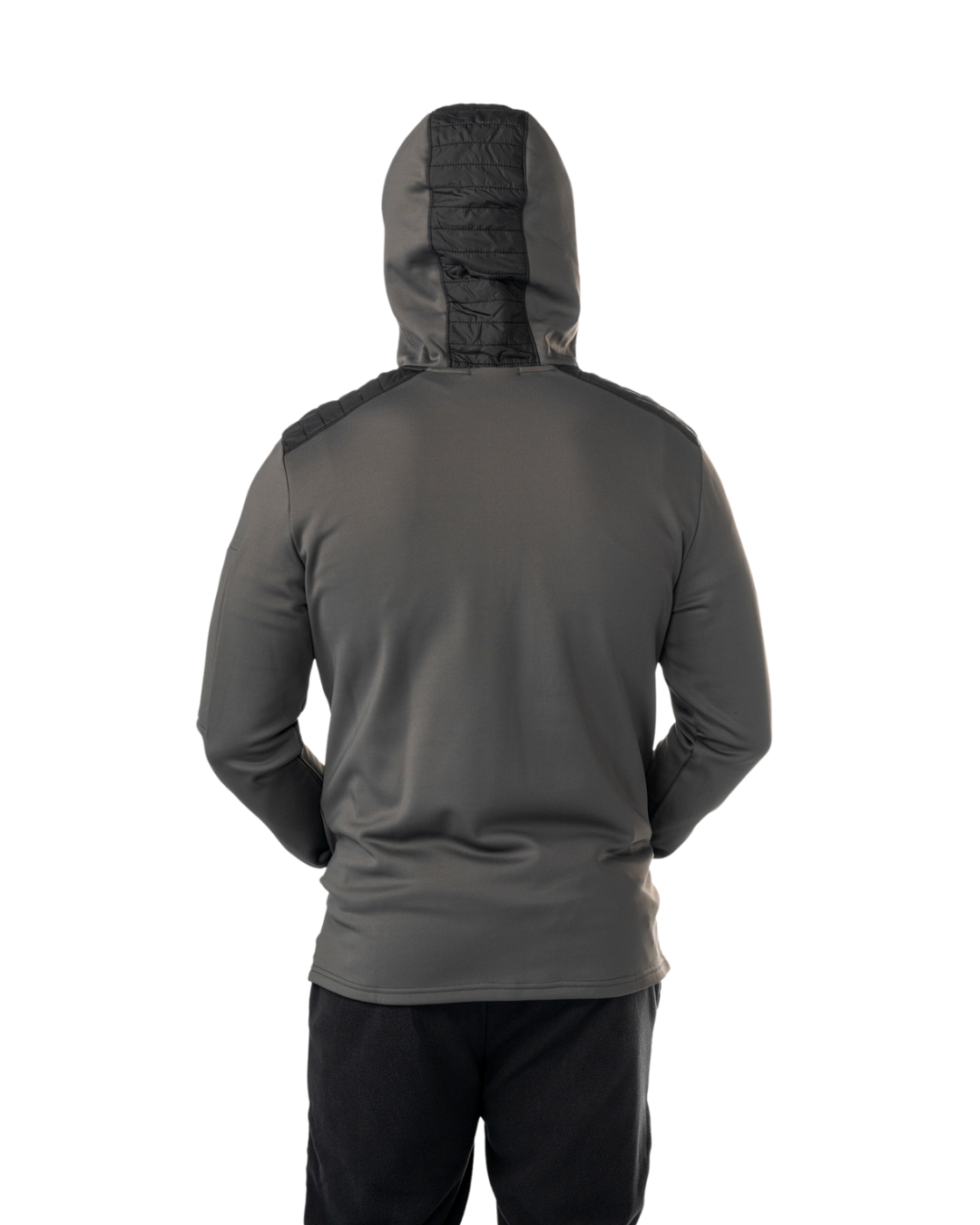 Mikina BAUER S25 PUFFER 1/2 ZIP HOODIE-SR-BLK (1065925)