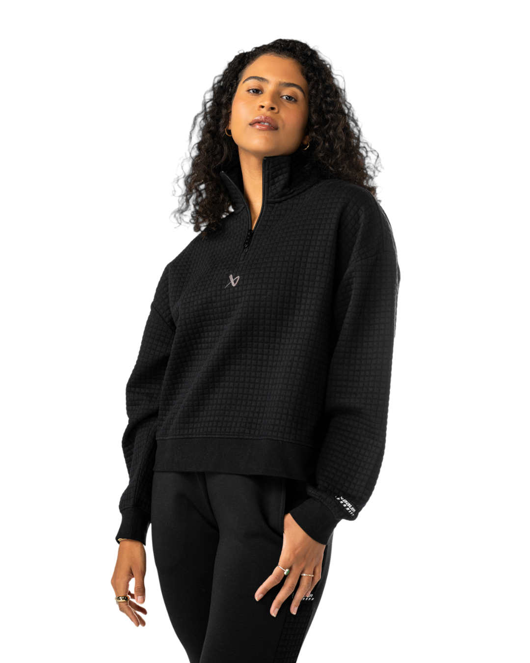 Mikina BAUER S25 QUILTED 1/4 ZIP-WM-BLK (1065912)