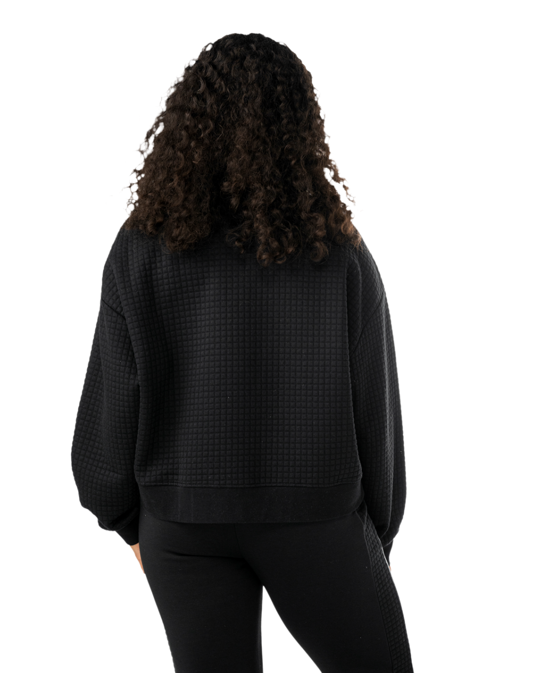Mikina BAUER S25 QUILTED 1/4 ZIP-WM-BLK (1065912)