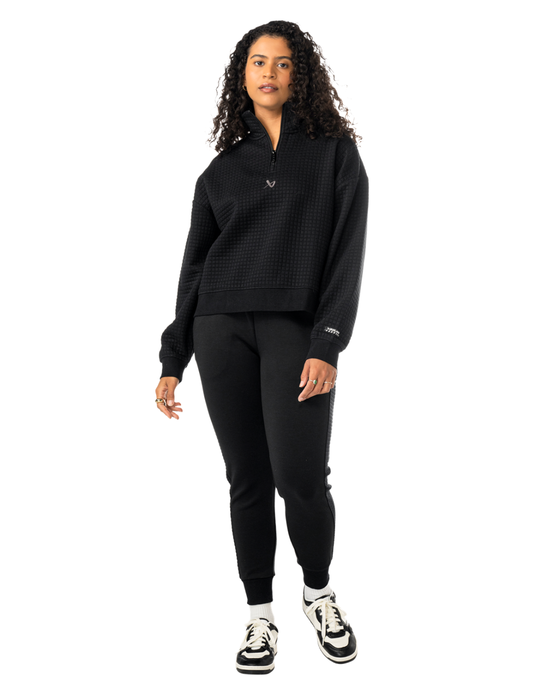 Mikina BAUER S25 QUILTED 1/4 ZIP-WM-BLK (1065912)
