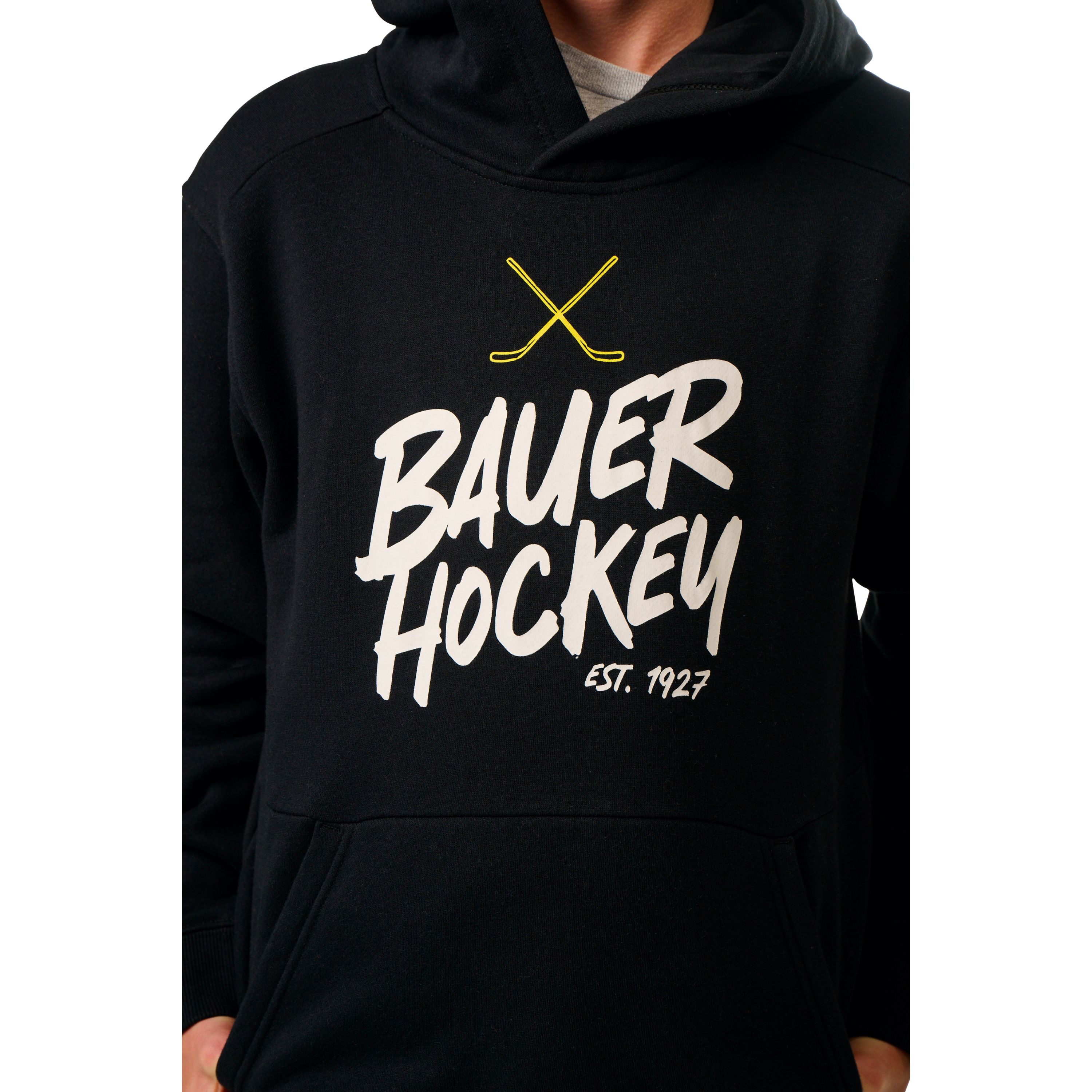 Mikina BAUER S25 ULTIMATE HOODIE-YTH-BLK (1064738)