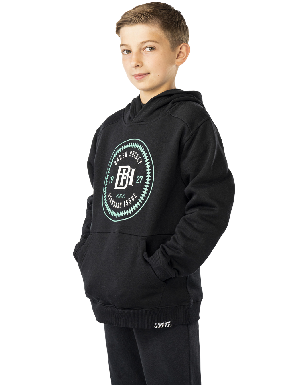 Mikina BAUER S25 ULTIMATE HOODIE-YTH-BLK (1065117)