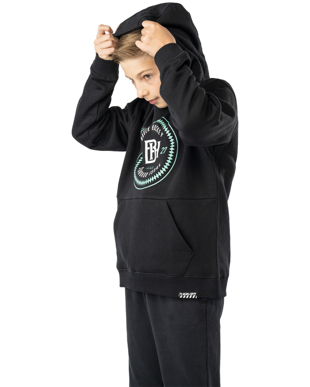 Mikina BAUER S25 ULTIMATE HOODIE-YTH-BLK (1065117)