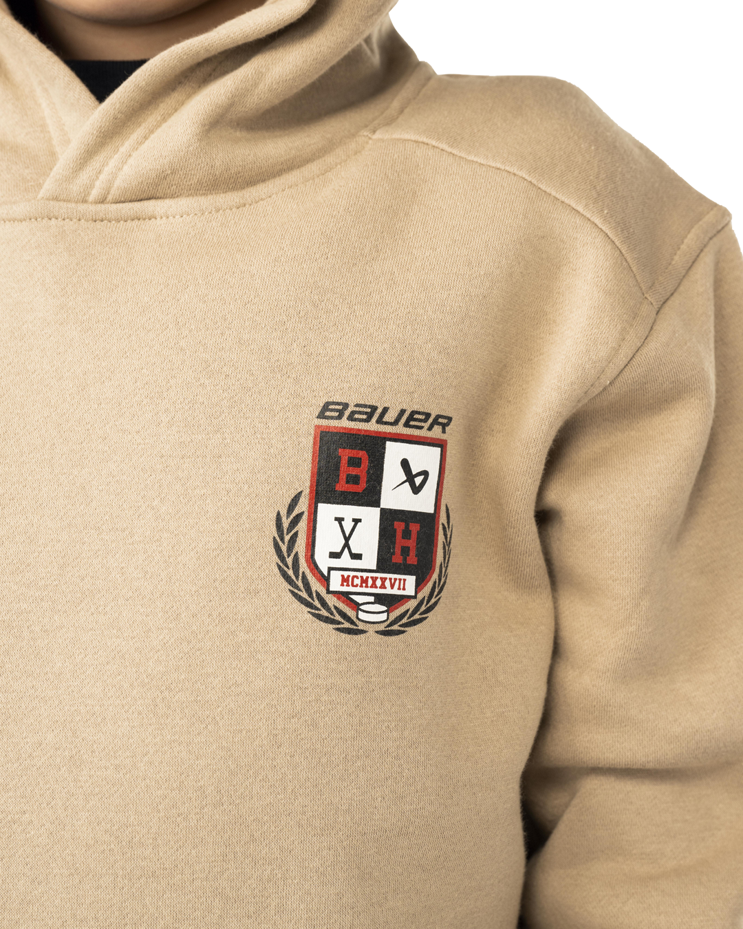 Mikina BAUER S25 ULTIMATE HOODIE-YTH-DESERT (1065118)
