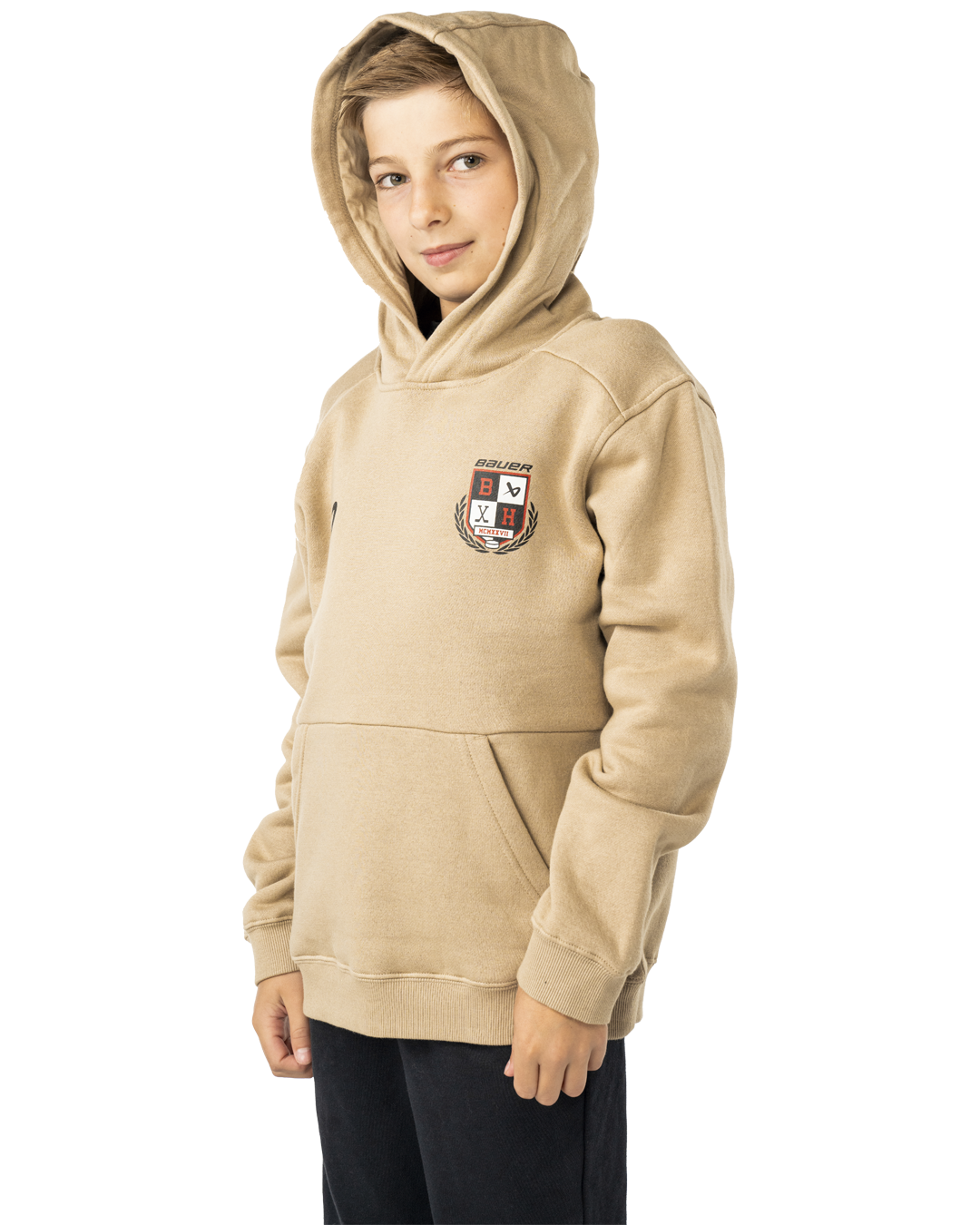 Mikina BAUER S25 ULTIMATE HOODIE-YTH-DESERT (1065118)