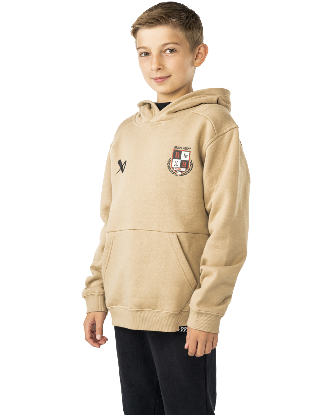 Mikina BAUER S25 ULTIMATE HOODIE-YTH-DESERT (1065118)
