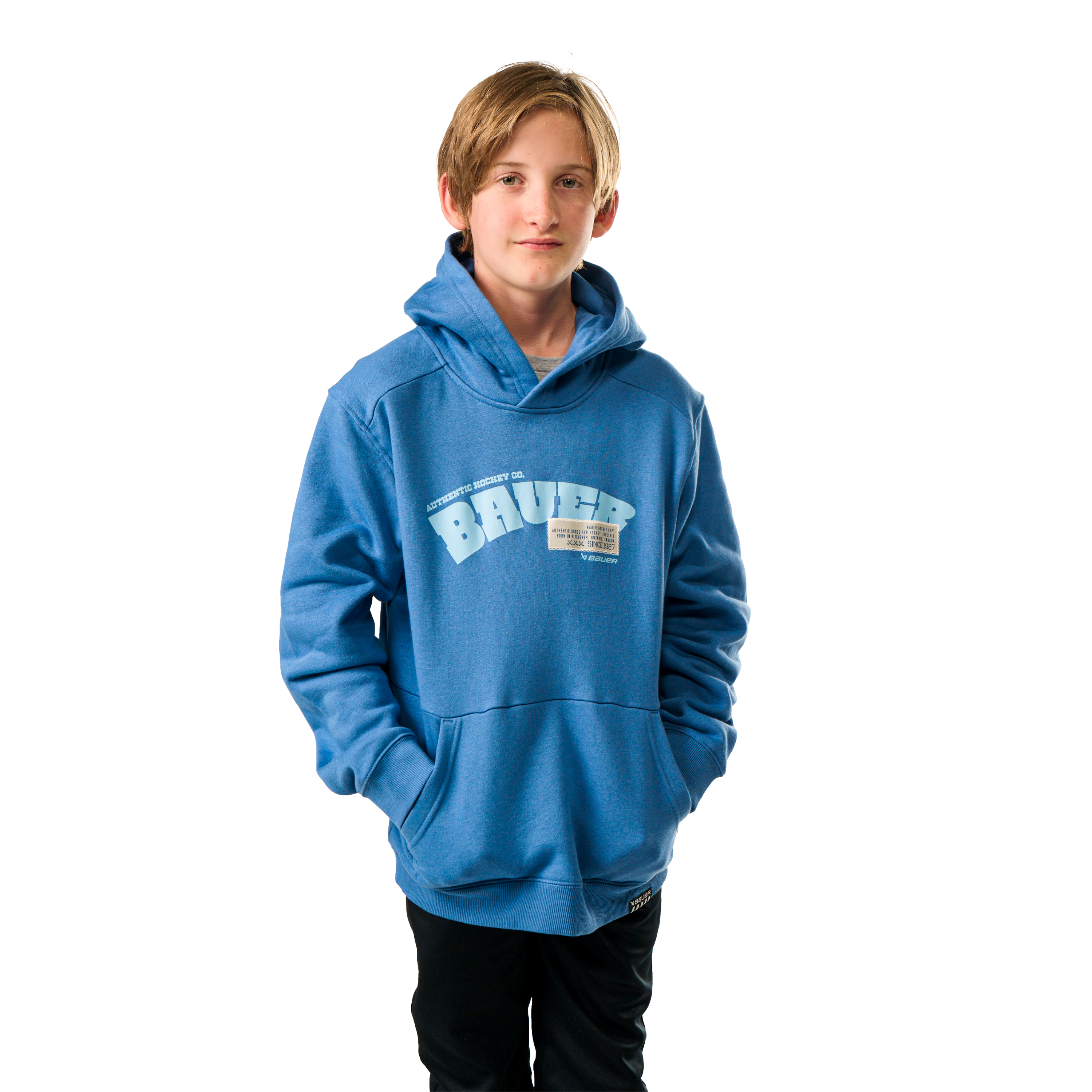 Mikina BAUER S25 ULTIMATE HOODIE-YTH-DUTCH BLUE (1064739) 