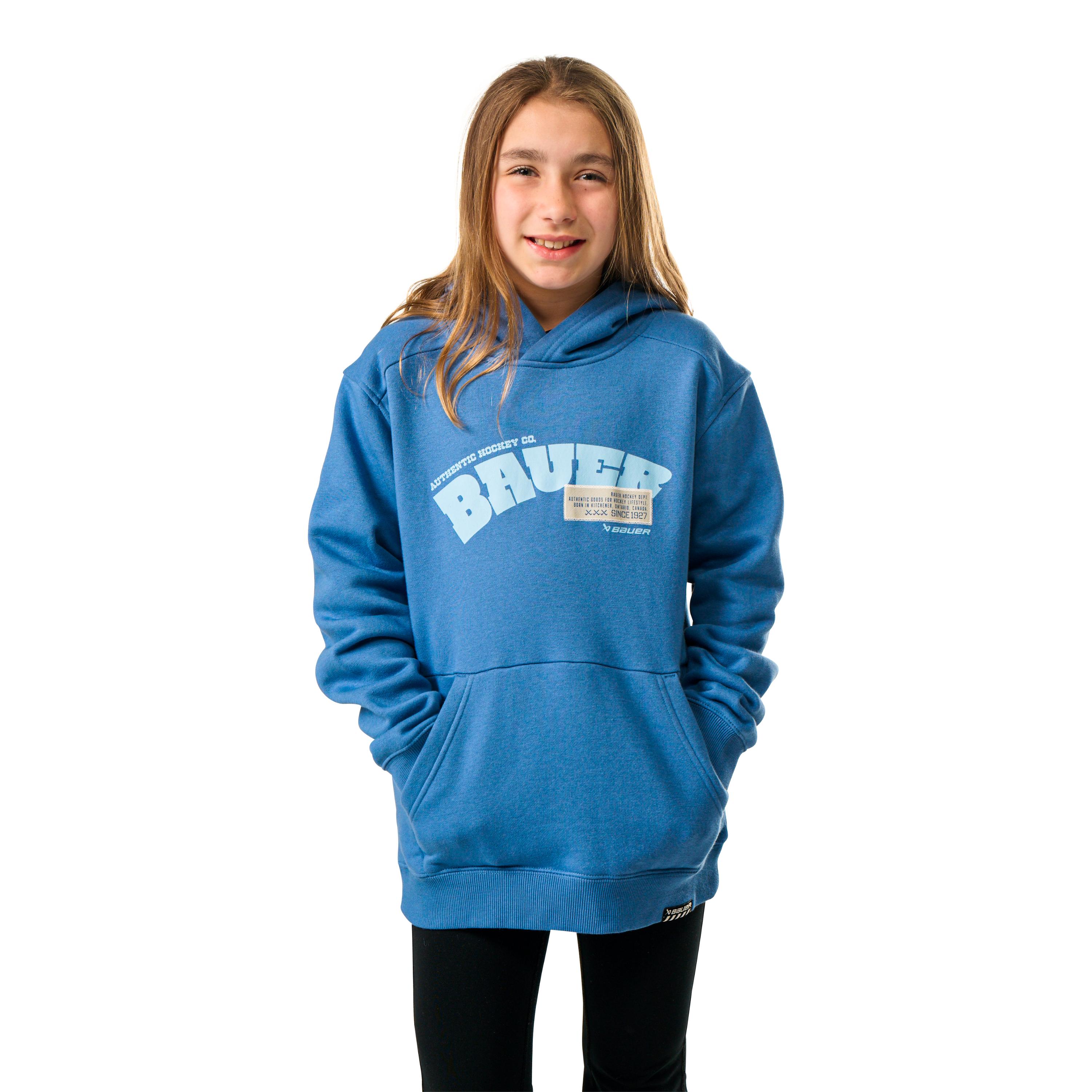 Mikina BAUER S25 ULTIMATE HOODIE-YTH-DUTCH BLUE (1064739) 
