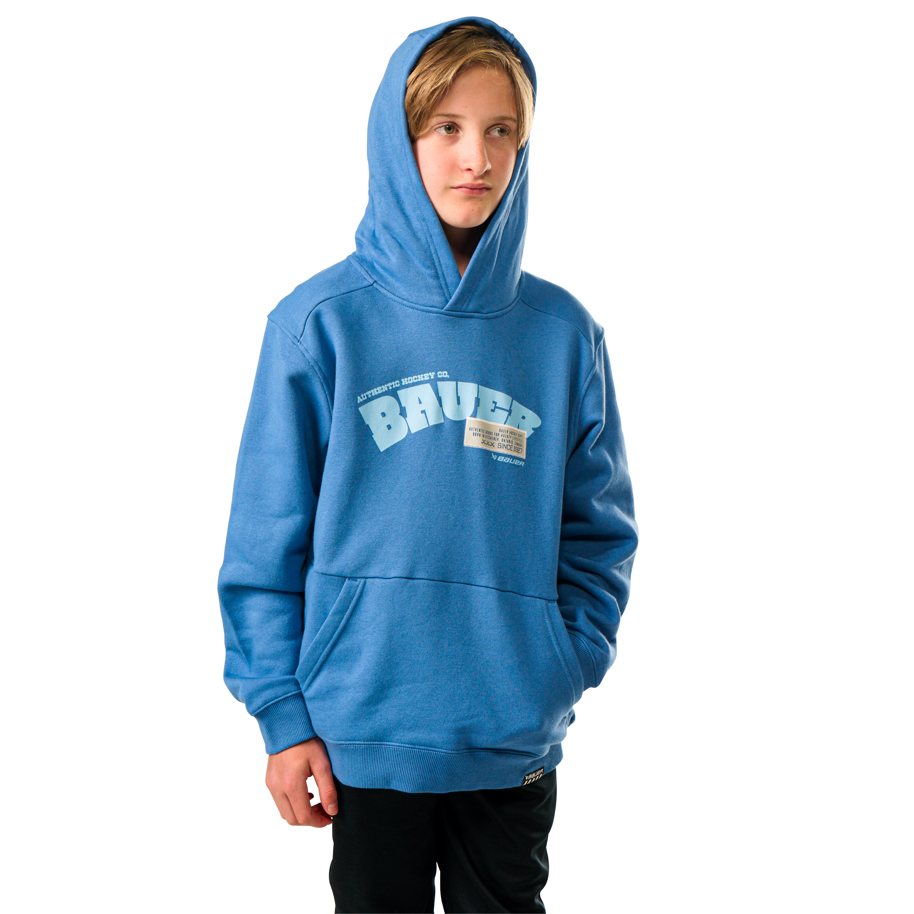 Mikina BAUER S25 ULTIMATE HOODIE-YTH-DUTCH BLUE (1064739) 