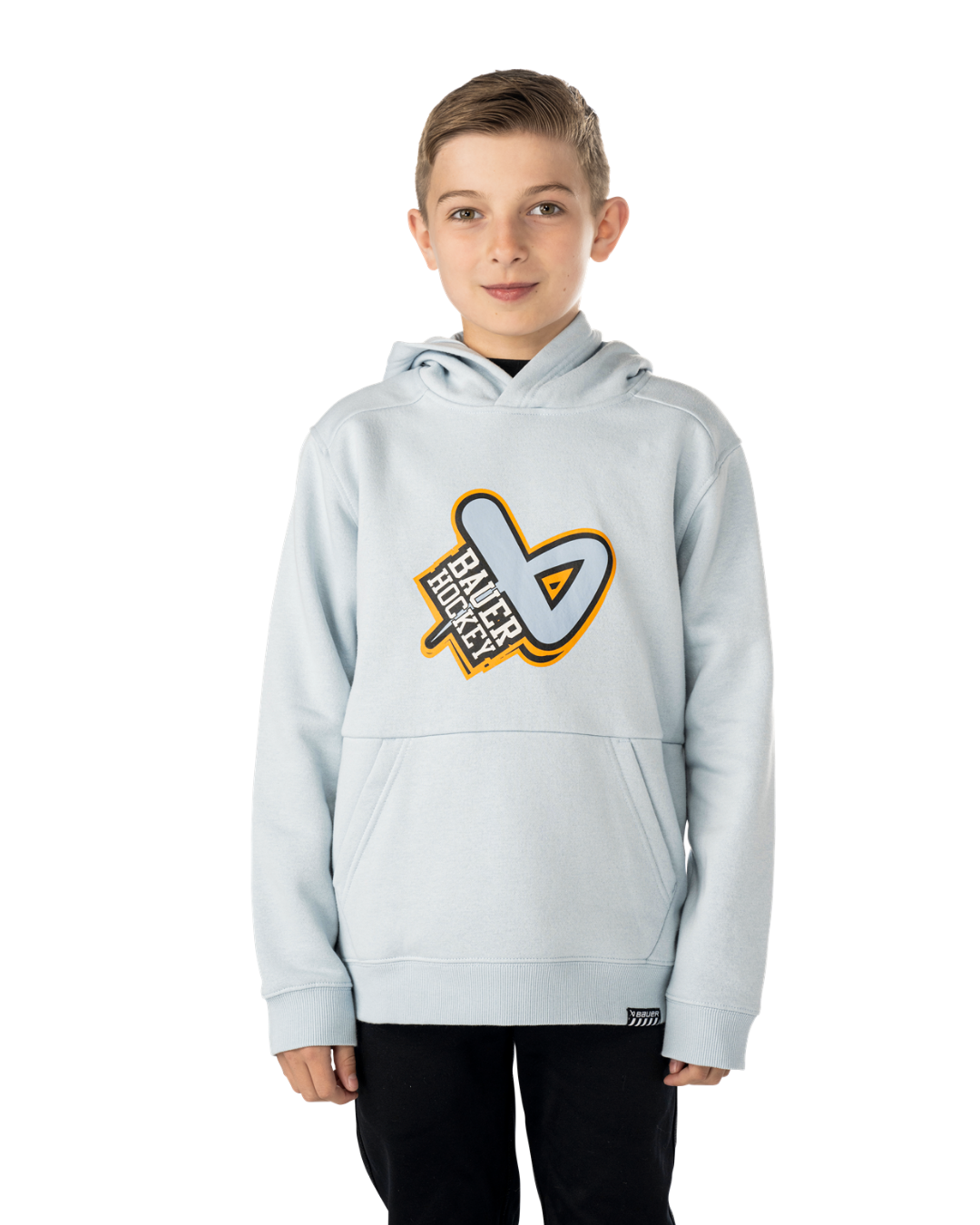 Mikina BAUER S25 ULTIMATE HOODIE-YTH-LIGHT BLUE (1065867)