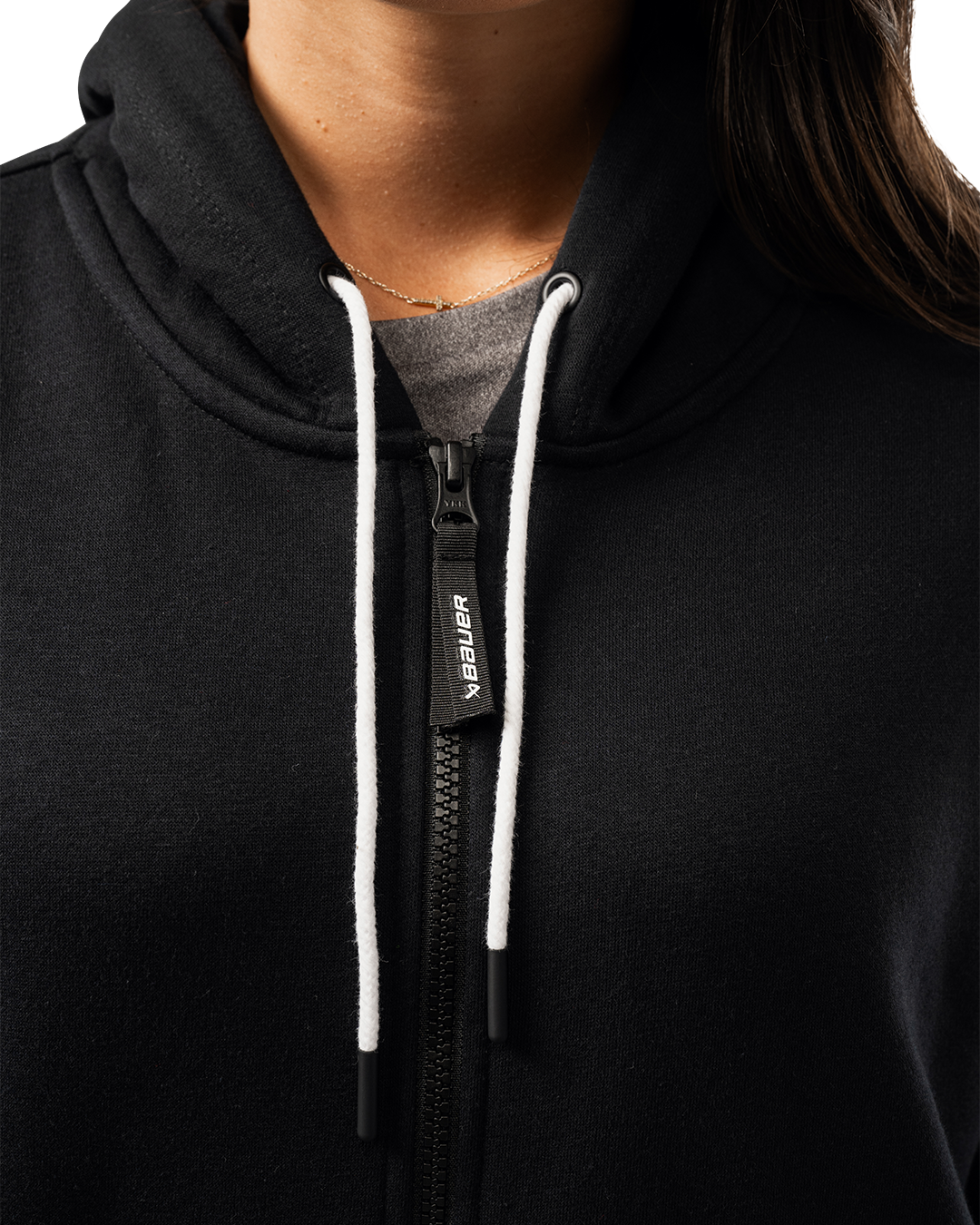 Mikina BAUER S25 WMNS TEAM FULL ZIP-BLK (1064627)