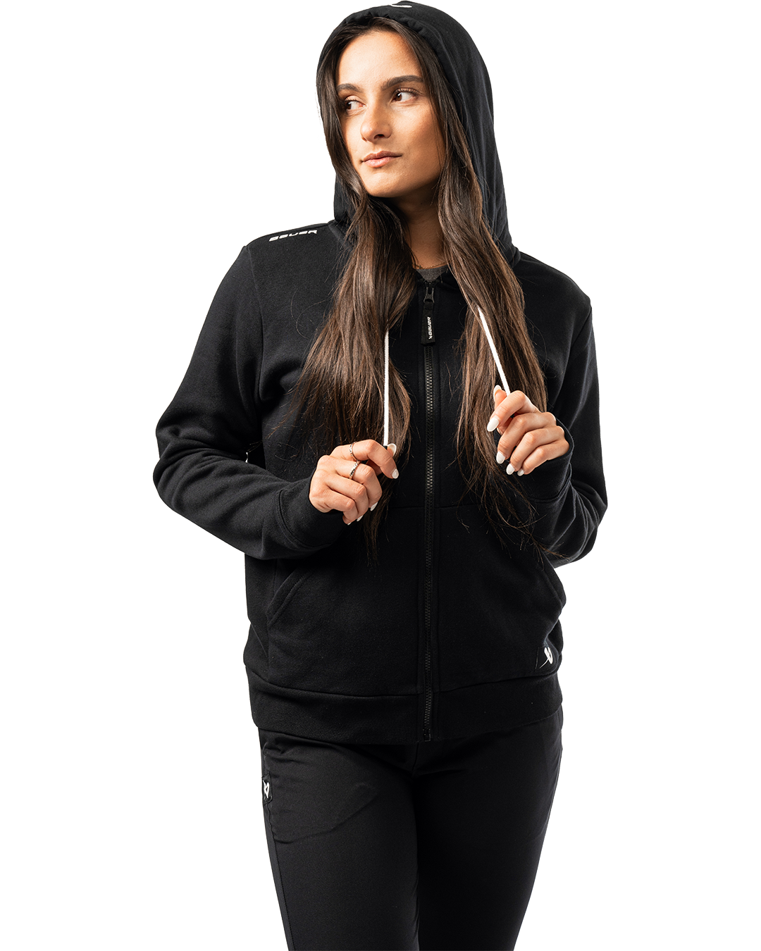 Mikina BAUER S25 WMNS TEAM FULL ZIP-BLK (1064627)