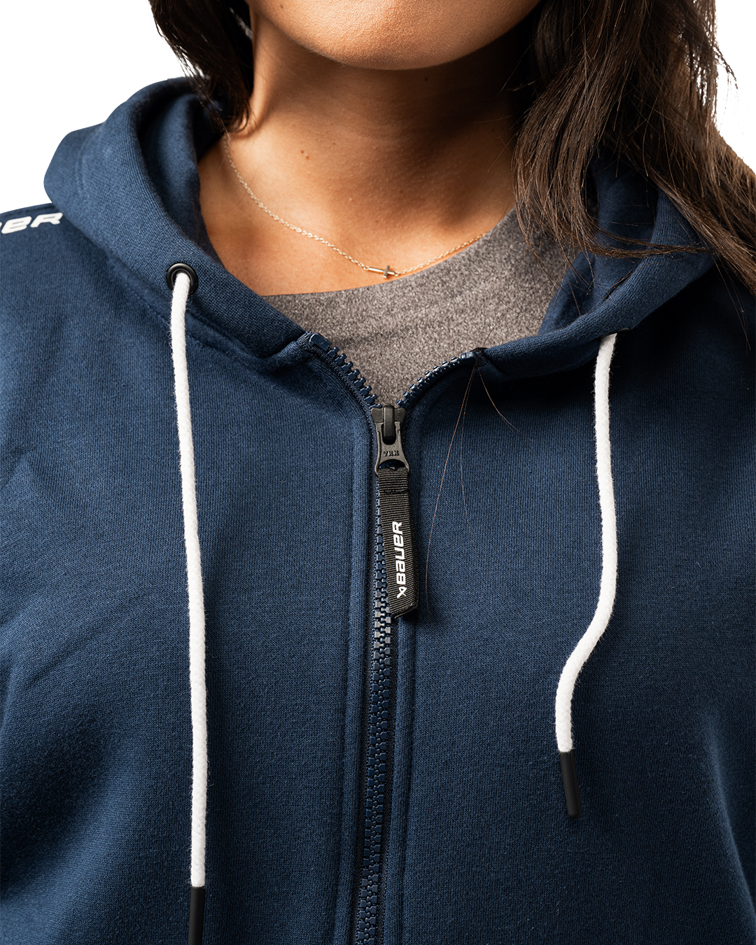 Mikina BAUER S25 WMNS TEAM FULL ZIP-NVY (1064628)