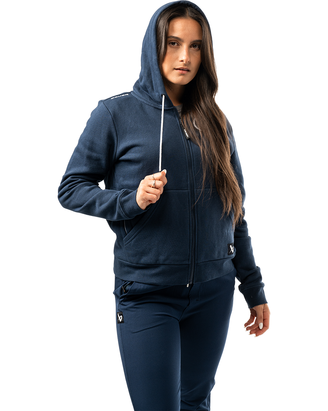 Mikina BAUER S25 WMNS TEAM FULL ZIP-NVY (1064628)