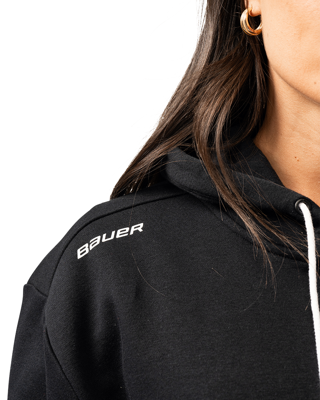 Mikina BAUER S25 WMNS TEAM PULLOVER HOODIE-BLK (1065953)