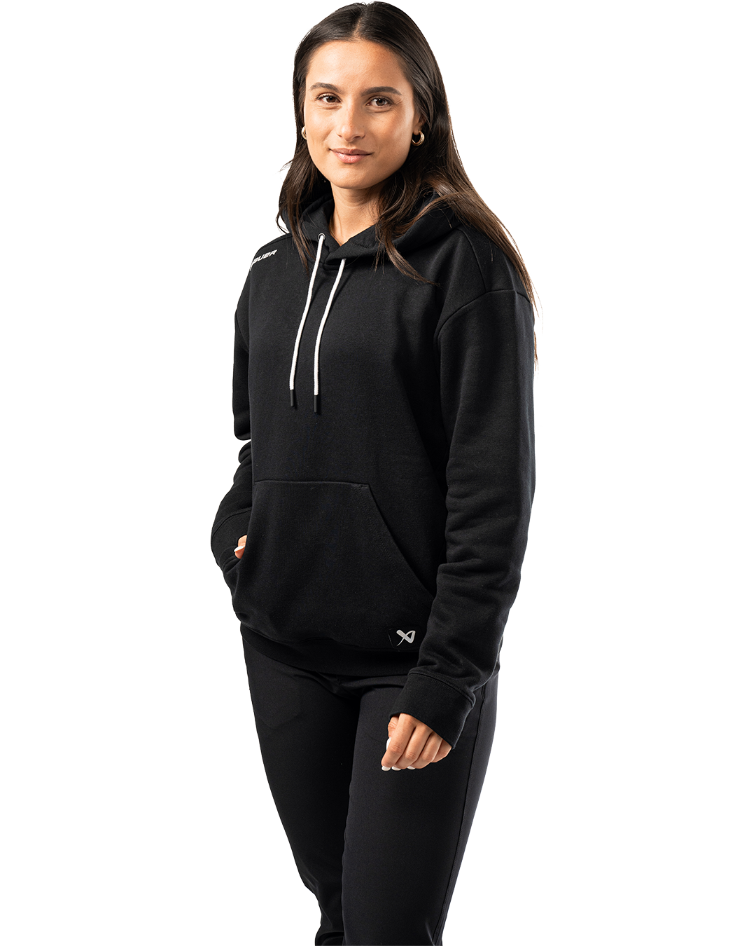 Mikina BAUER S25 WMNS TEAM PULLOVER HOODIE-BLK (1065953)