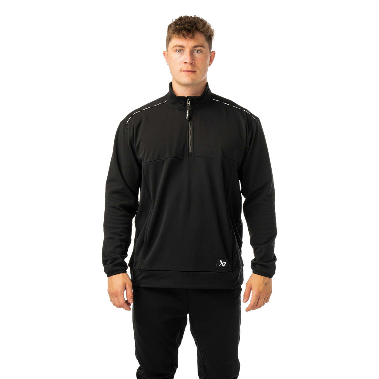 Mikina BAUER S26 TEAM FLEECE 1/2 ZIP-SR-BLK (1067287)