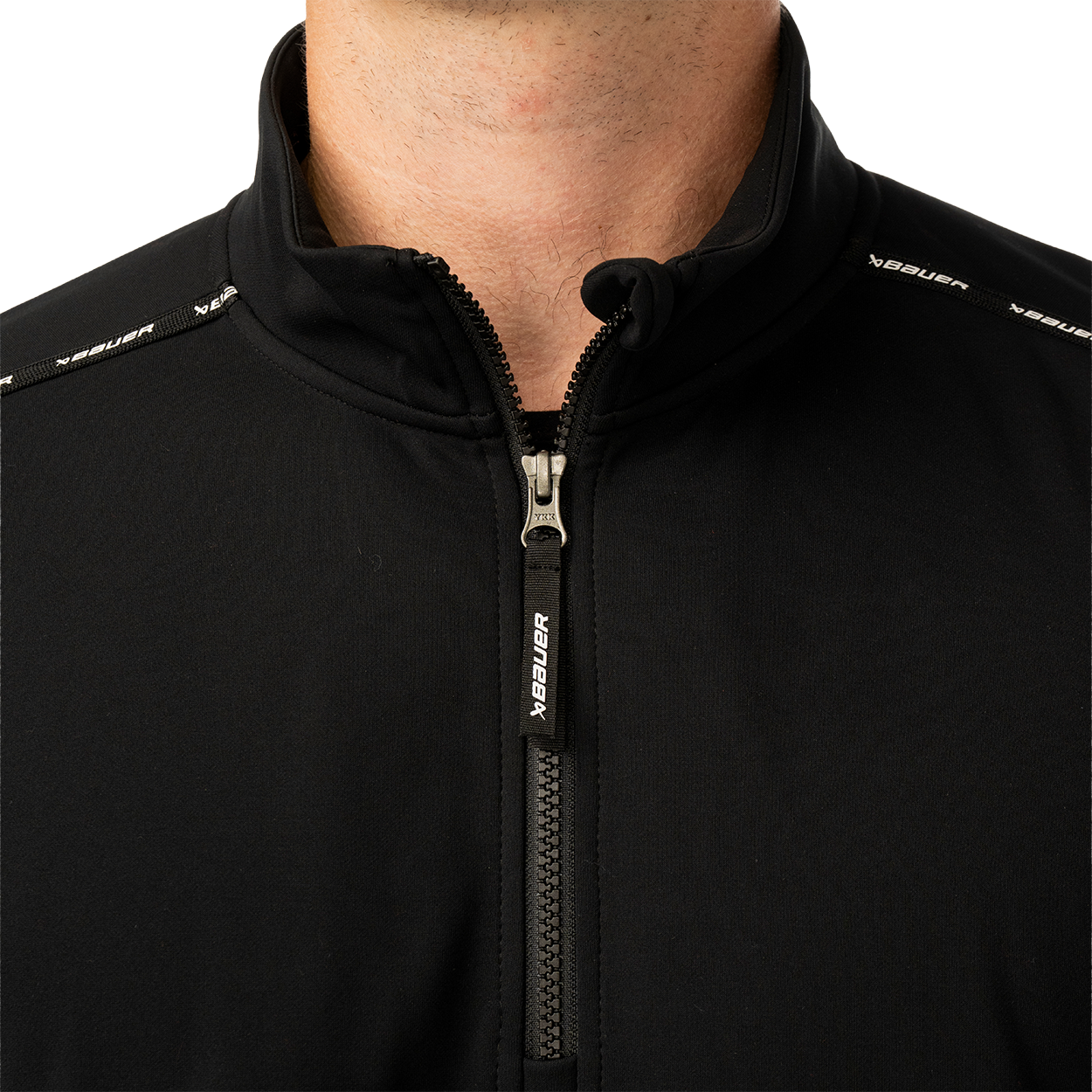 Mikina BAUER S26 TEAM FLEECE 1/2 ZIP-SR-BLK (1067287)