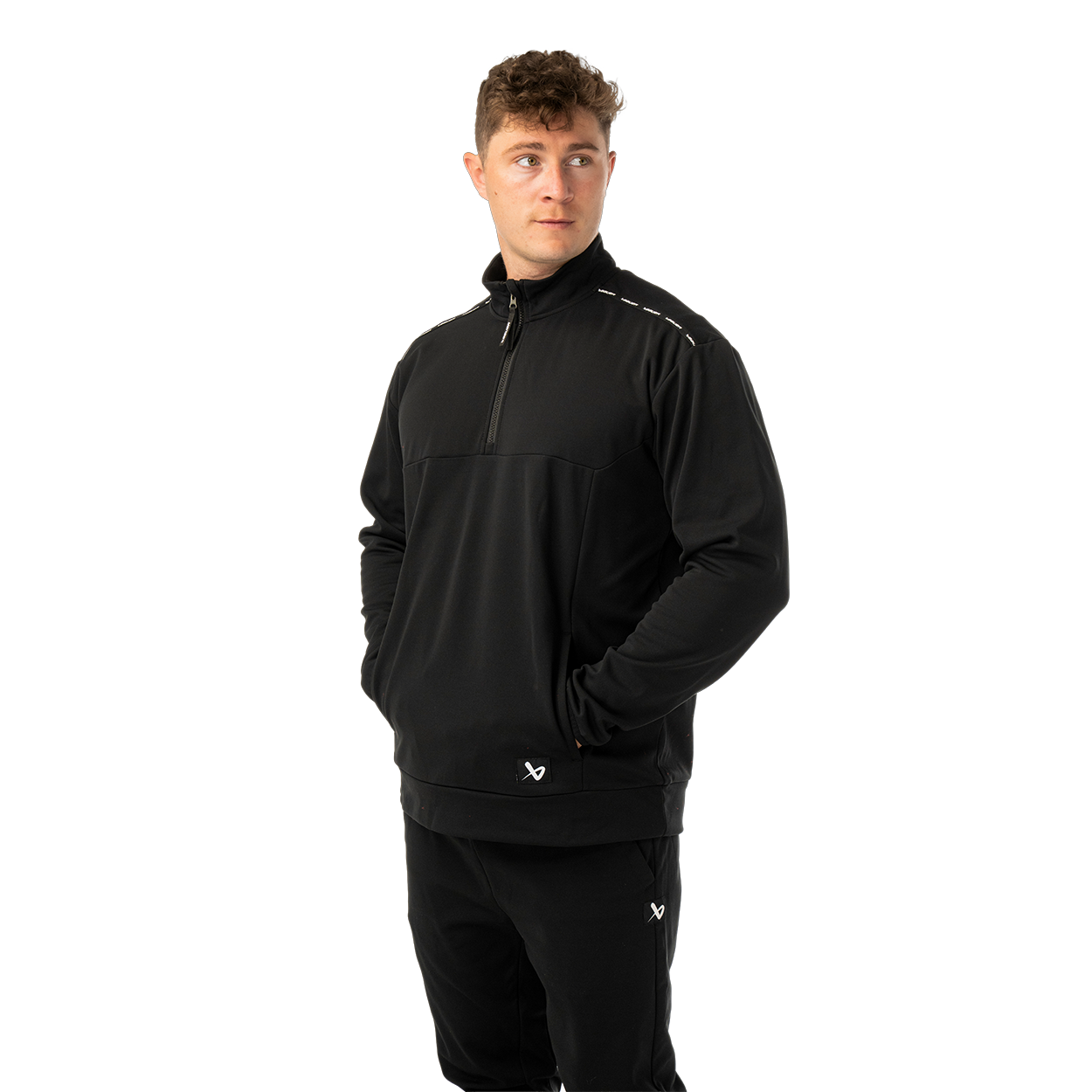 Mikina BAUER S26 TEAM FLEECE 1/2 ZIP-SR-BLK (1067287)