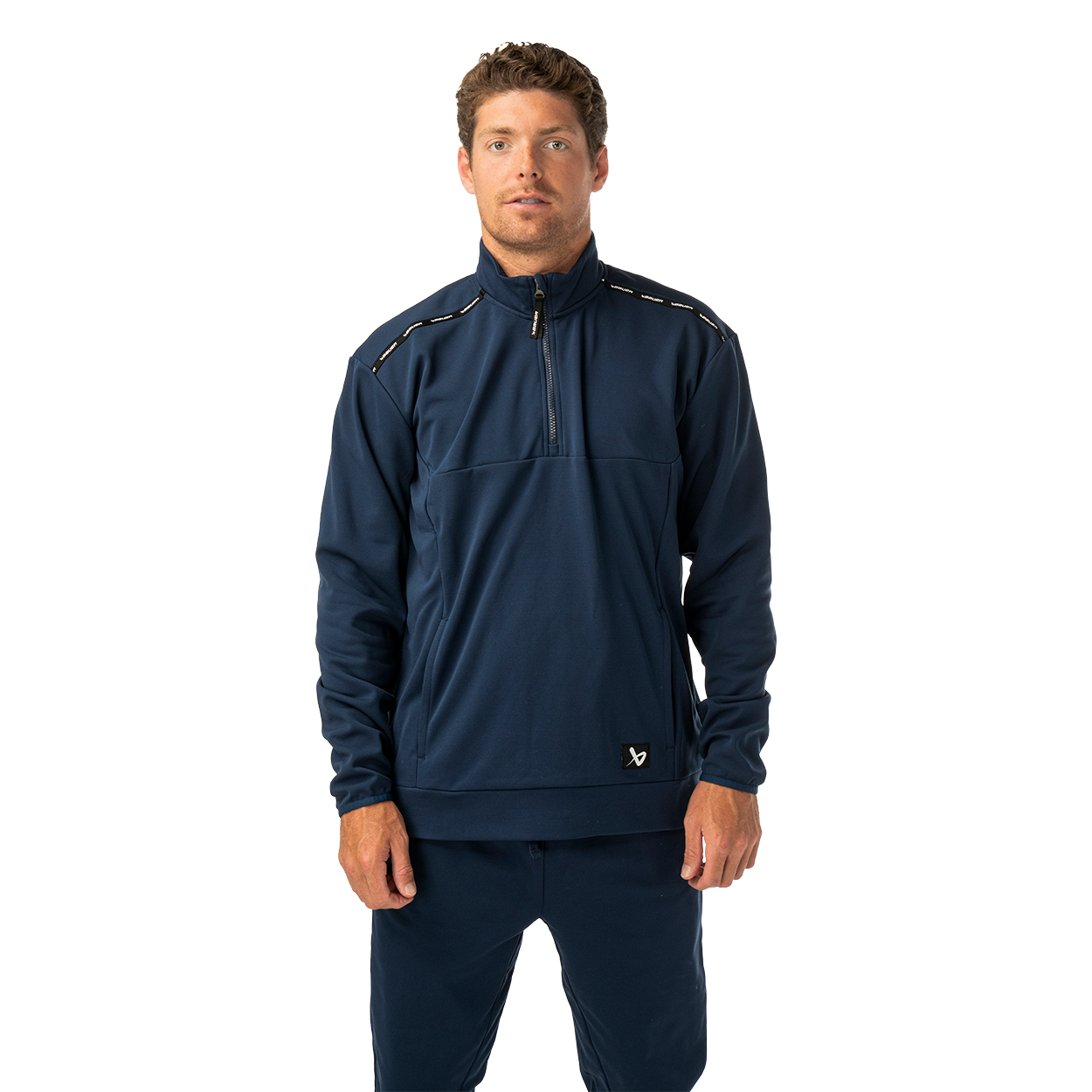 Mikina BAUER S26 TEAM FLEECE 1/2 ZIP-SR-NAVY (1067288)