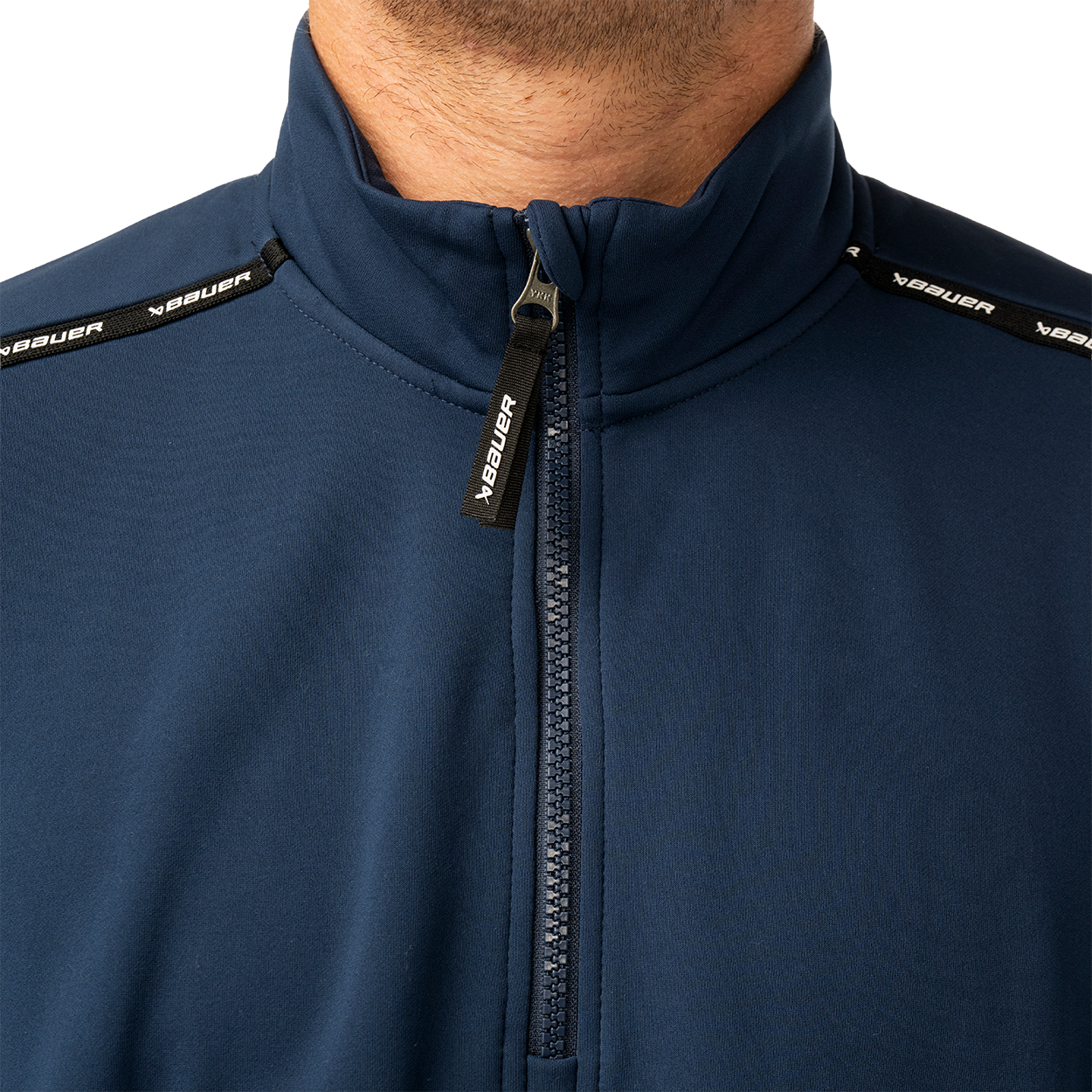 Mikina BAUER S26 TEAM FLEECE 1/2 ZIP-SR-NAVY (1067288)