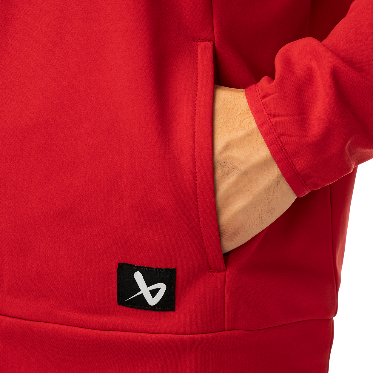Mikina BAUER S26 TEAM FLEECE 1/2 ZIP-SR-RED (1067293)