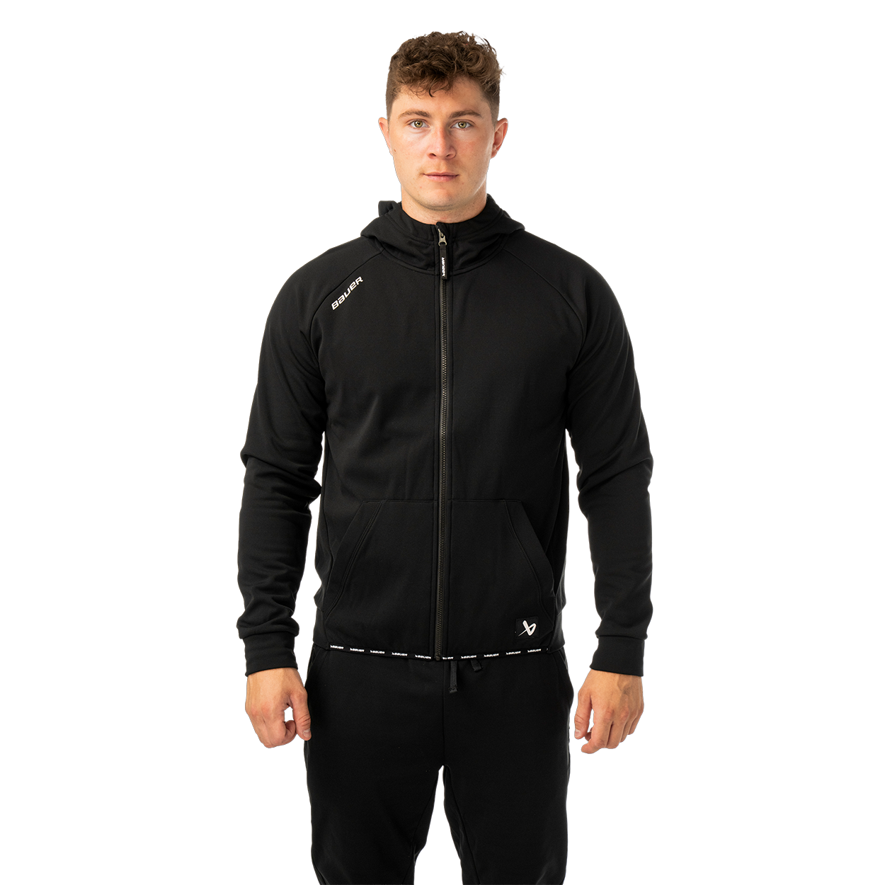 Mikina BAUER S26 TEAM FLEECE ZIP HOODIE-SR-BLK (1067203)