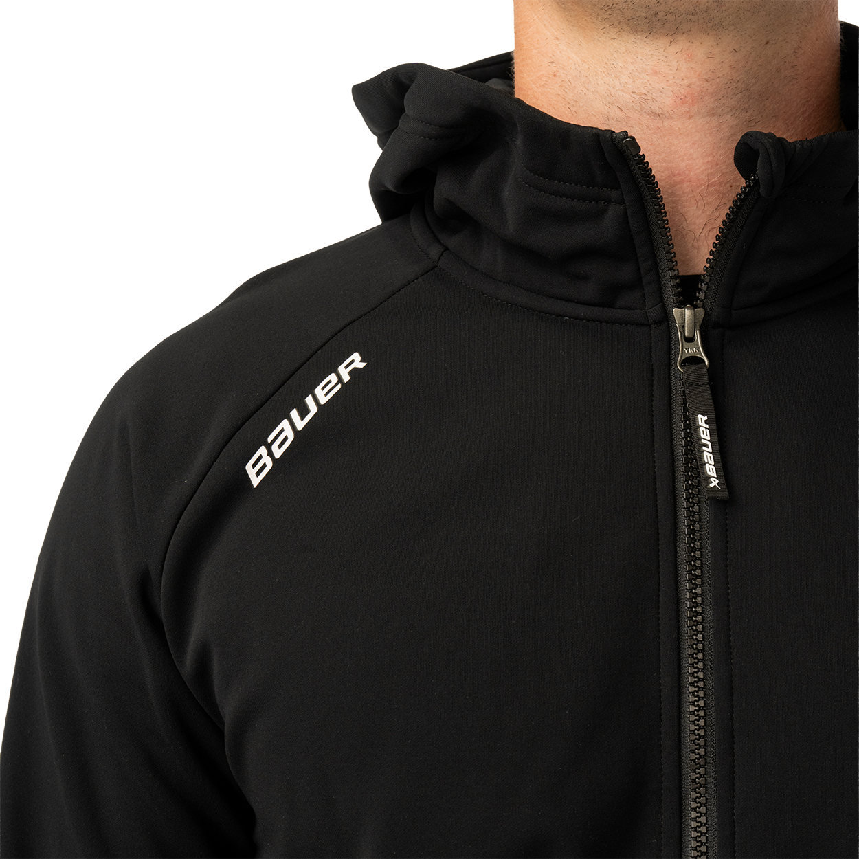 Mikina BAUER S26 TEAM FLEECE ZIP HOODIE-SR-BLK (1067203)