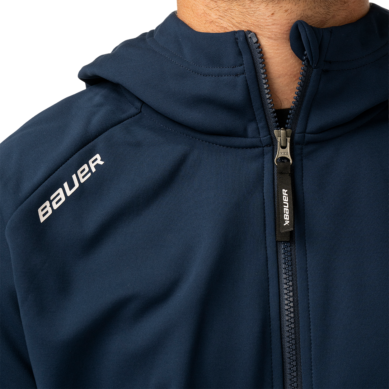 Mikina BAUER S26 TEAM FLEECE ZIP HOODIE-SR-NAVY (1067204)