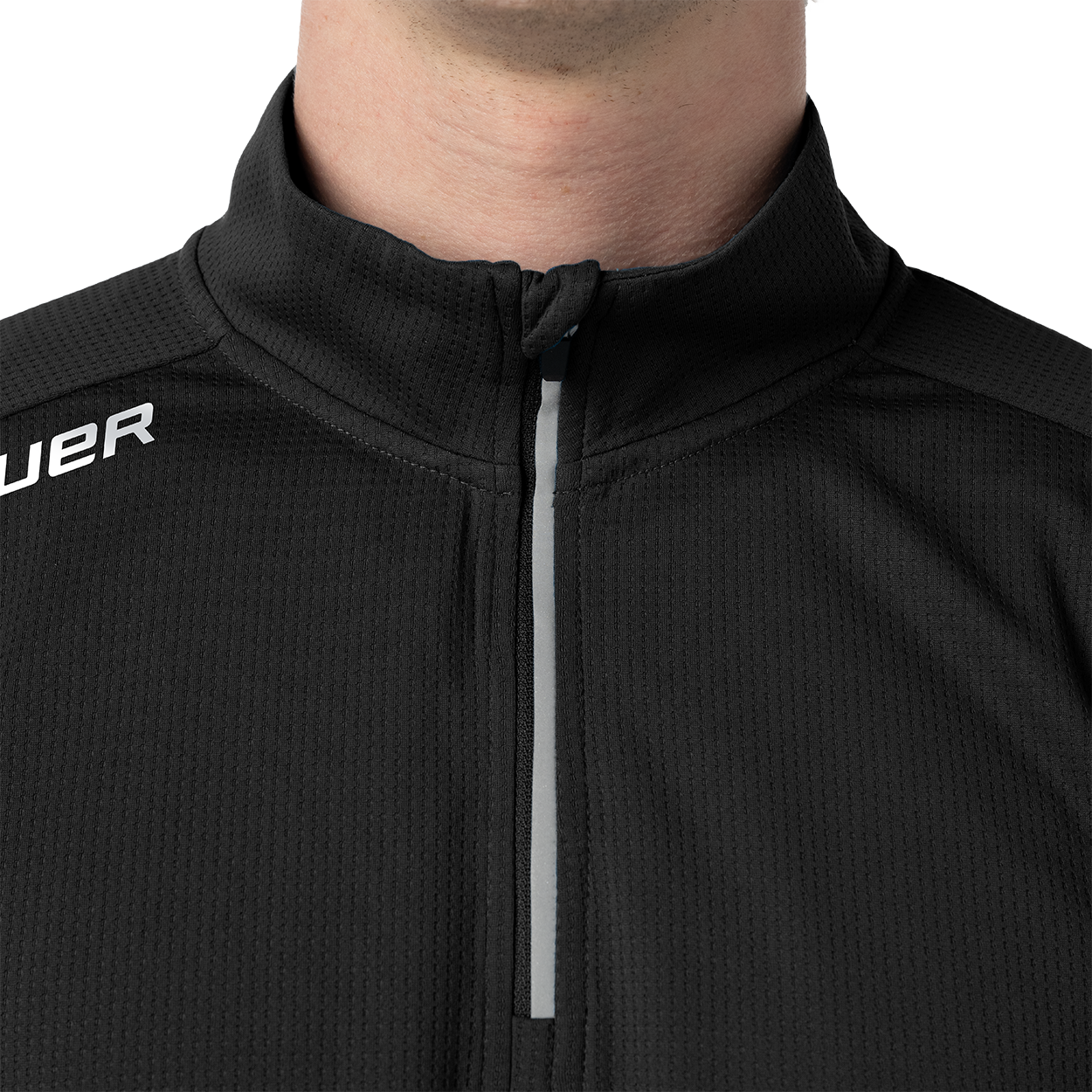 Mikina BAUER S26 TEAM PERF 1/4 ZIP-SR-BLK (1066932)