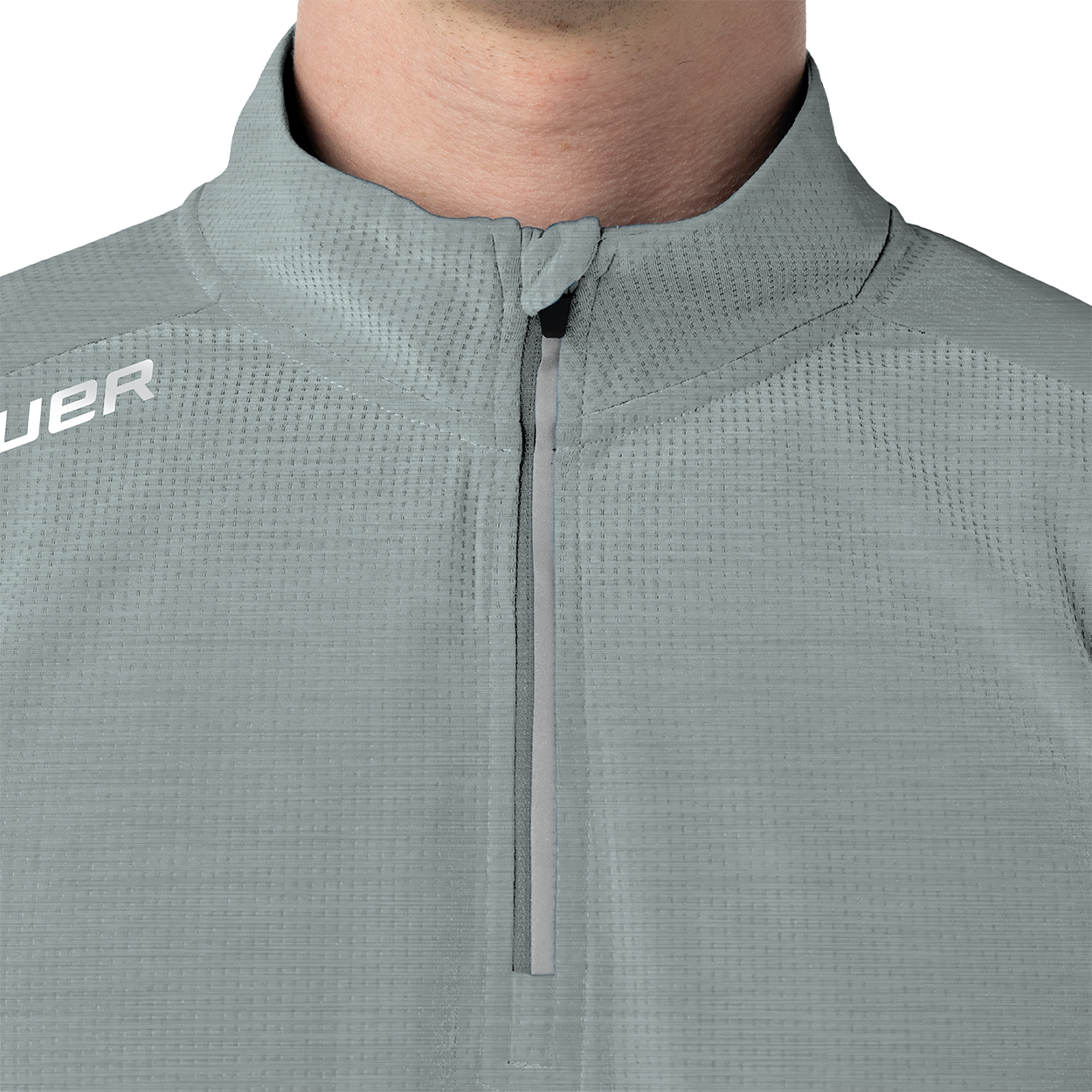 Mikina BAUER S26 TEAM PERF 1/4 ZIP-SR-GRY (1068369)