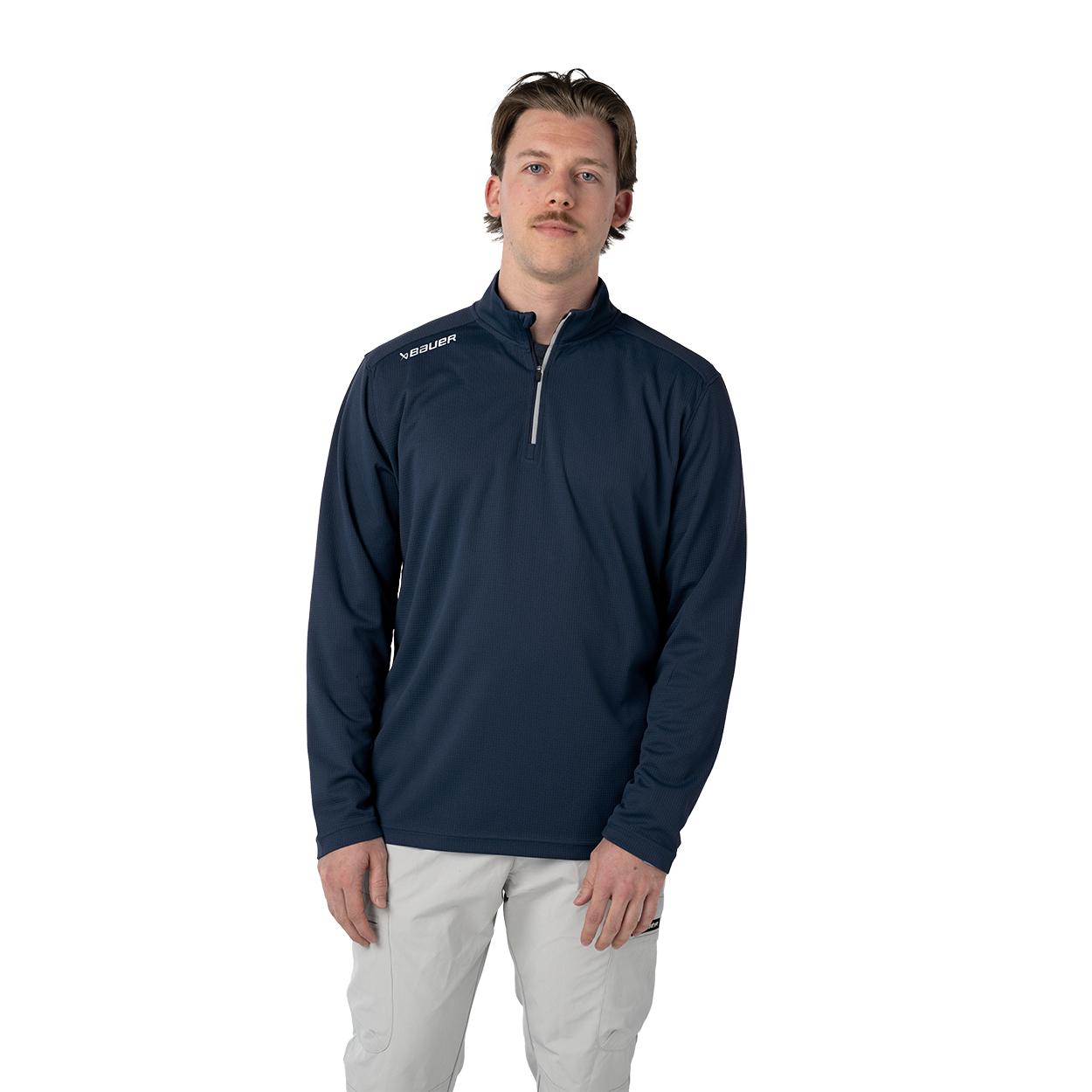 Mikina BAUER S26 TEAM PERF 1/4 ZIP-SR-NAV (1068368)