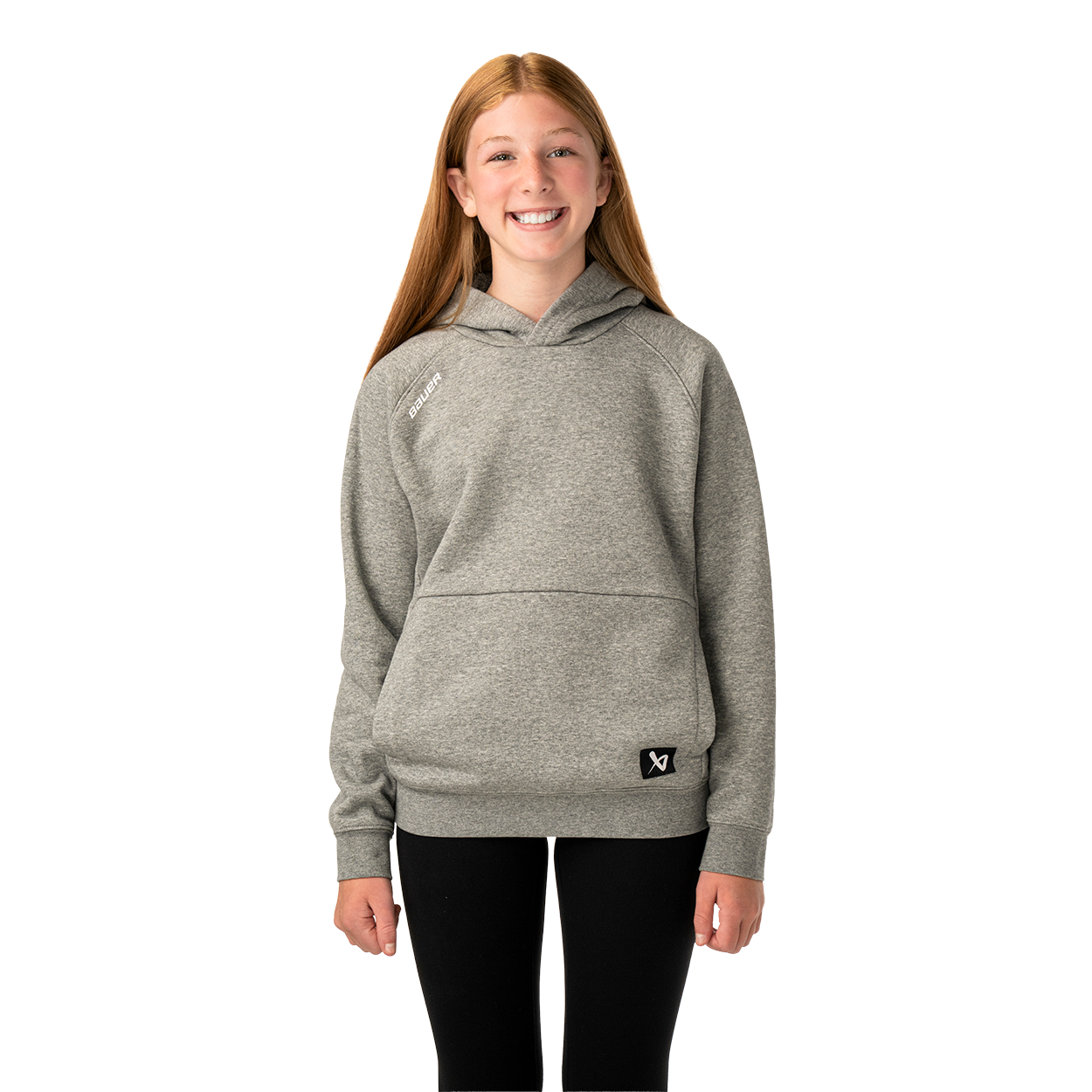 Mikina BAUER S26 TEAM ULTIMATE HOODIE-YTH-GREY (1067313)