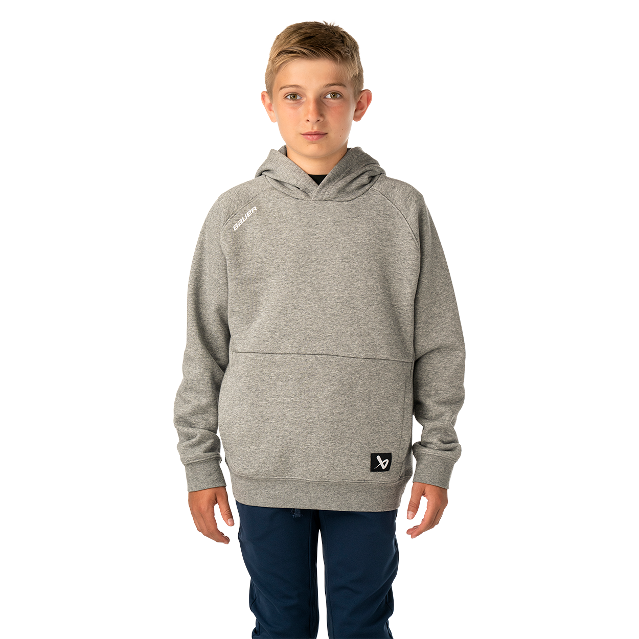 Mikina BAUER S26 TEAM ULTIMATE HOODIE-YTH-GREY (1067313)