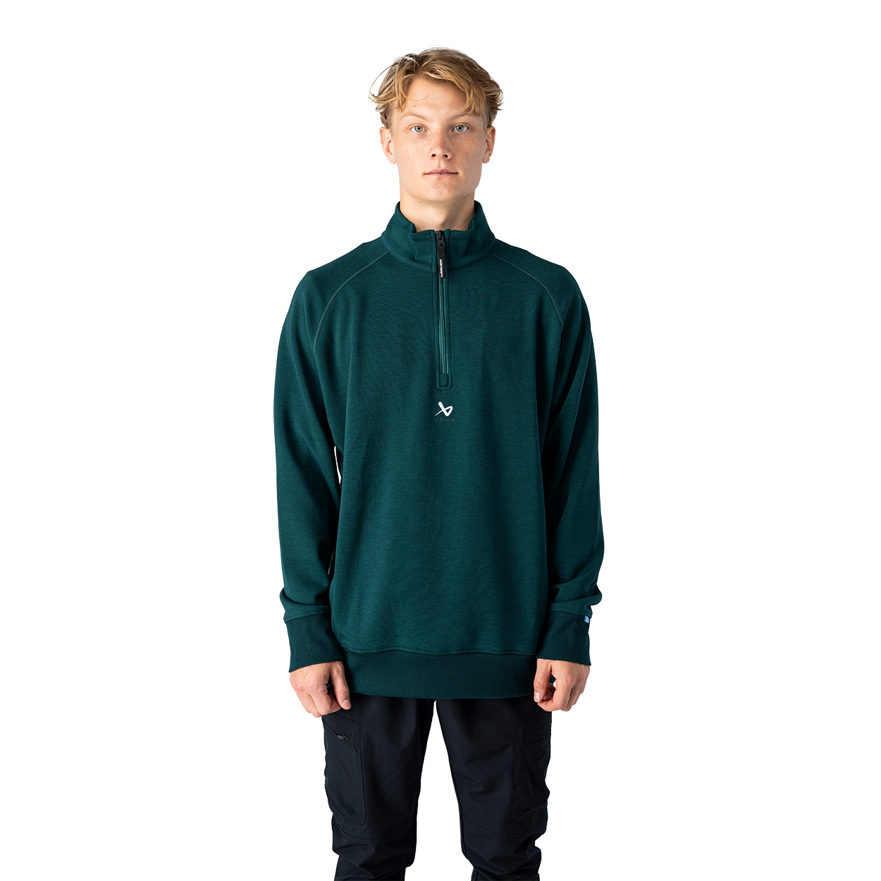 Mikina BAUER S26 TRAVEL 1/4 ZIP-SR-GRN (1067598)