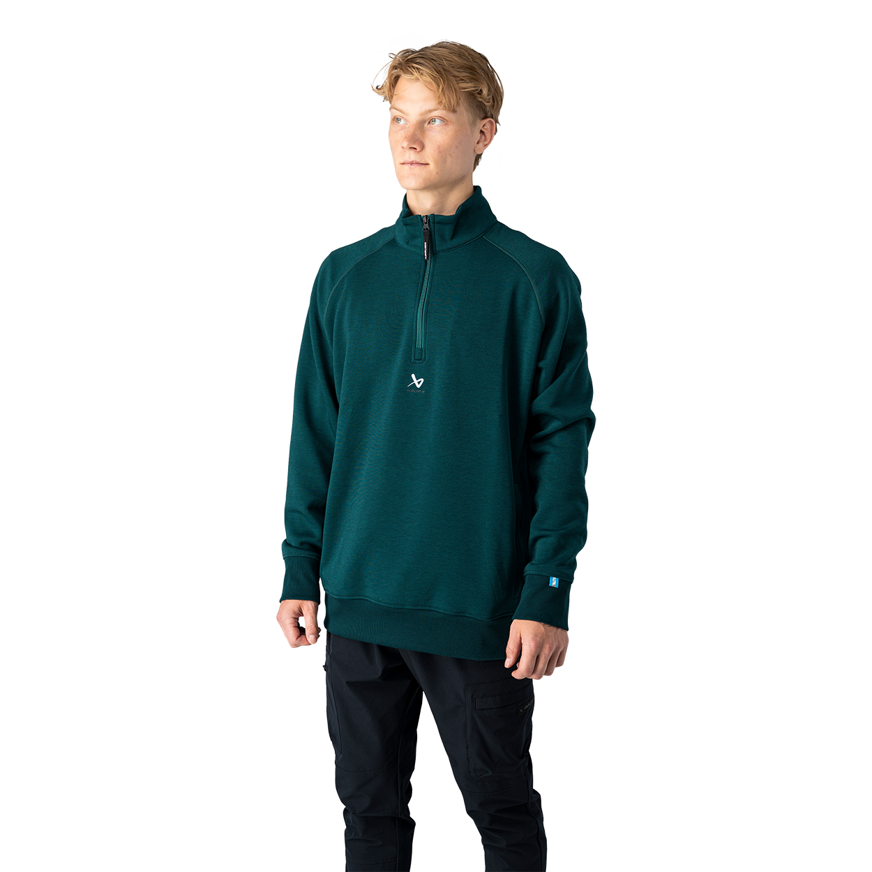 Mikina BAUER S26 TRAVEL 1/4 ZIP-SR-GRN (1067598)