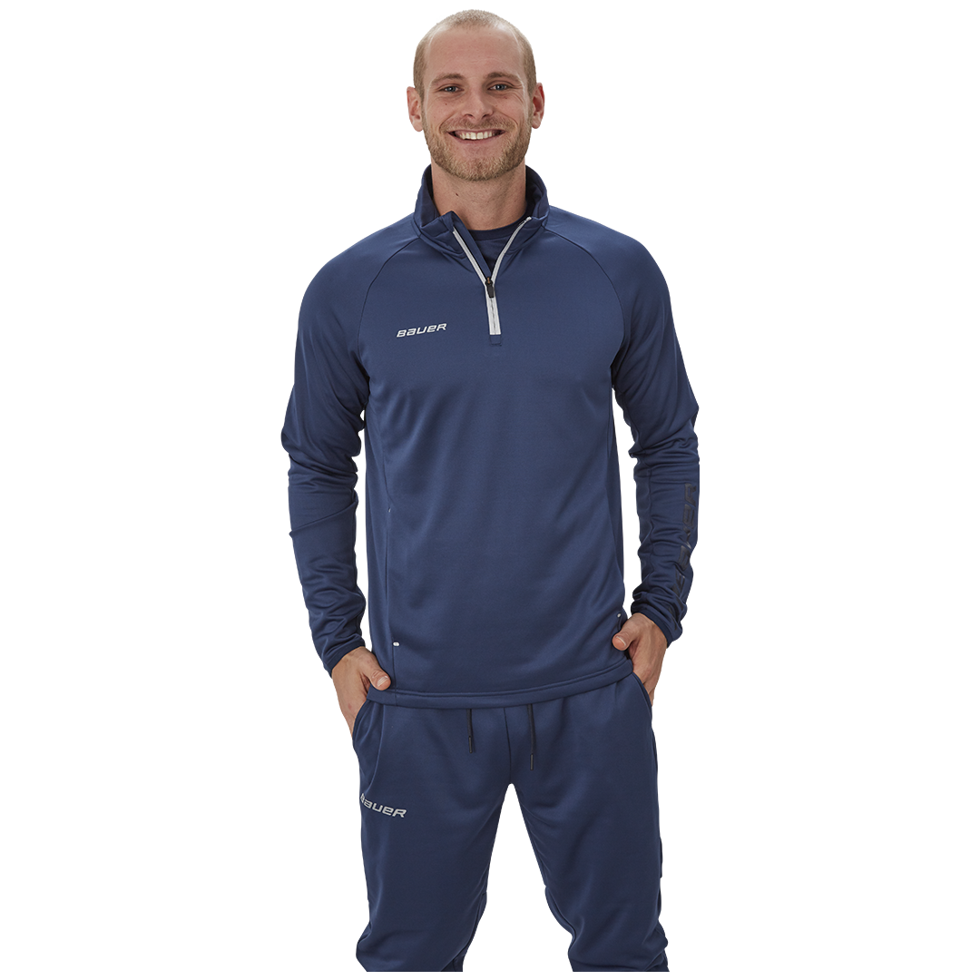 Mikina BAUER VAPOR FLEECE 1/4 ZIP TOP NAV-SR (1056784)