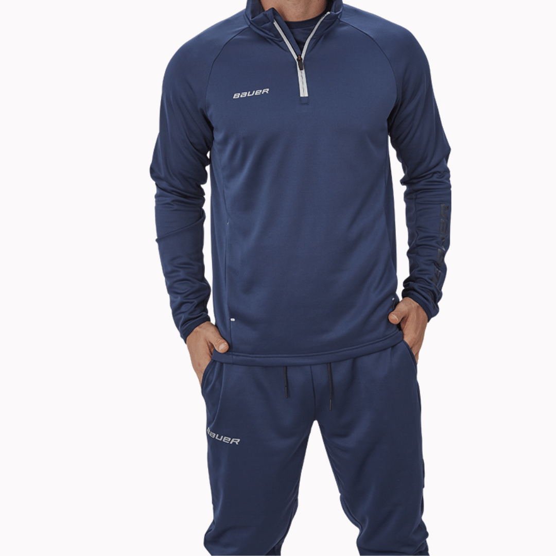Mikina BAUER VAPOR FLEECE 1/4 ZIP TOP NAV-YTH (1056790)