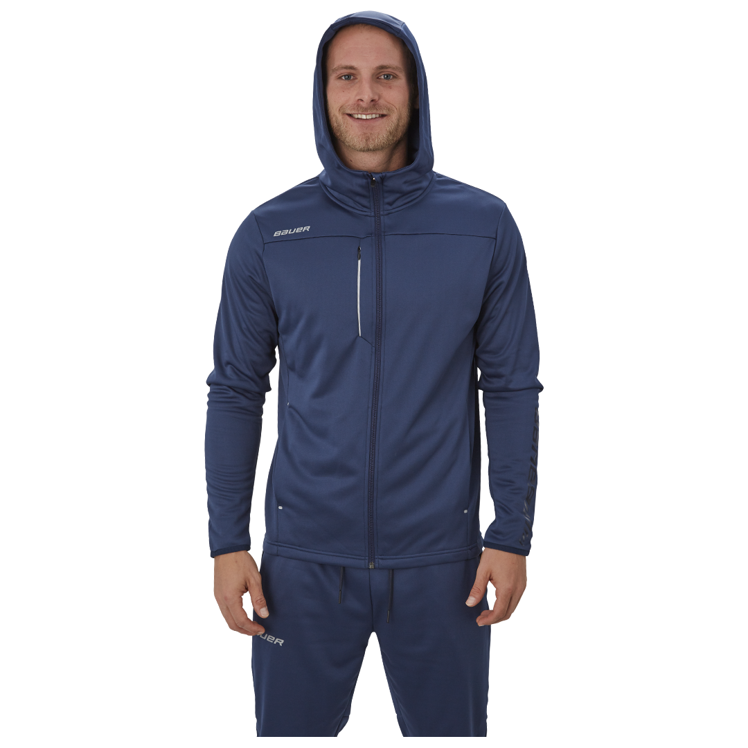 Mikina BAUER VAPOR FLEECE ZIP HOODIE NAV-SR (1056823)