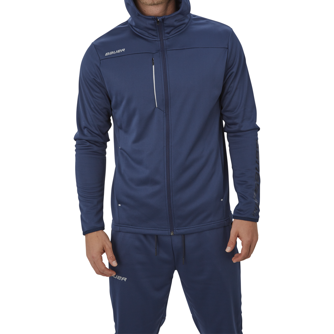 Mikina BAUER VAPOR FLEECE ZIP HOODIE NAV-YTH (1056827)