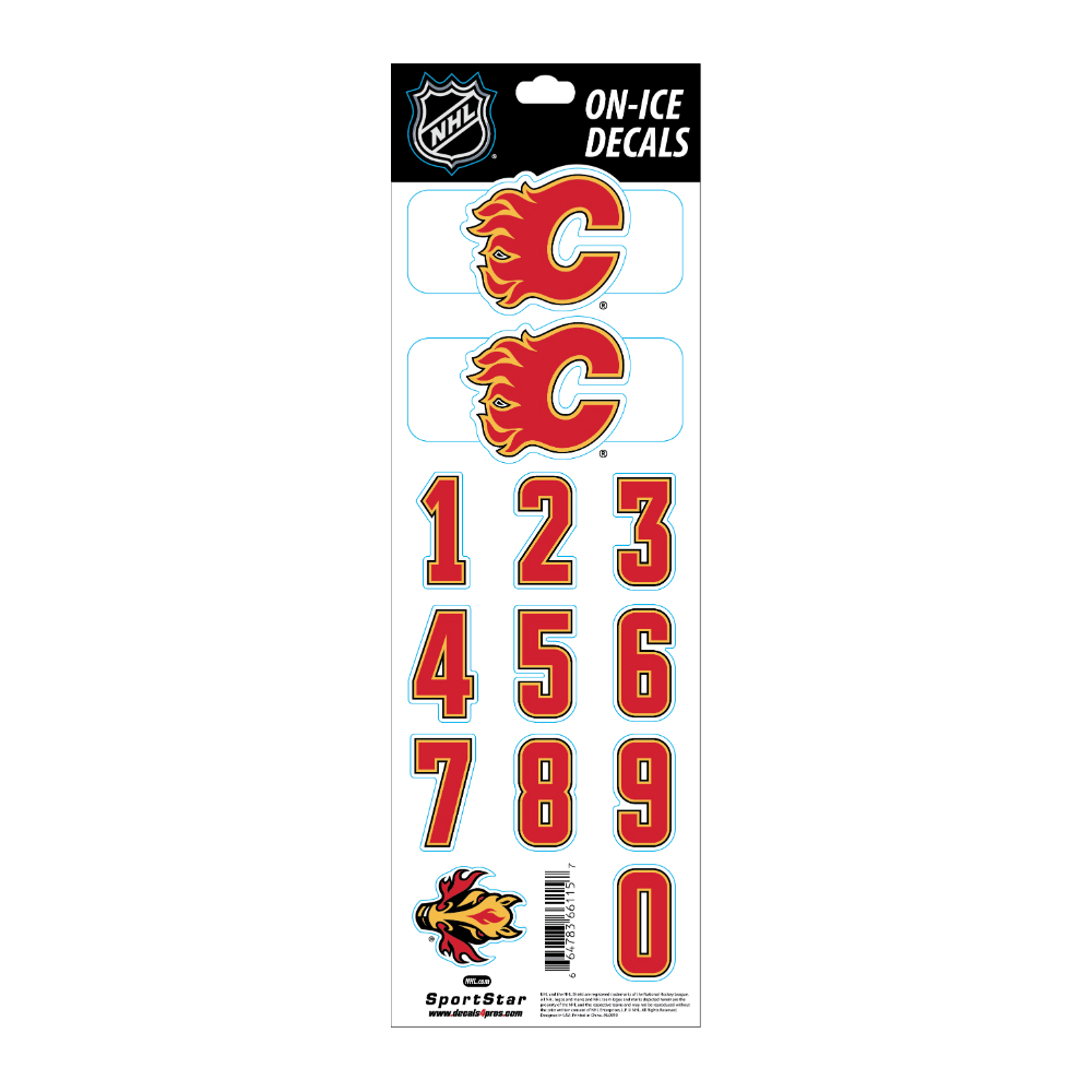 Nálepka na helmu SPORTSTAR CALGARY FLAMES