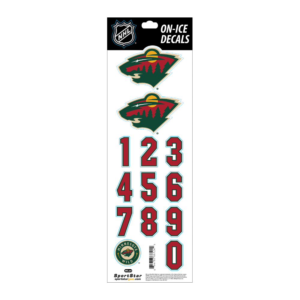 Nálepka na helmu SPORTSTAR - MINNESOTA WILD