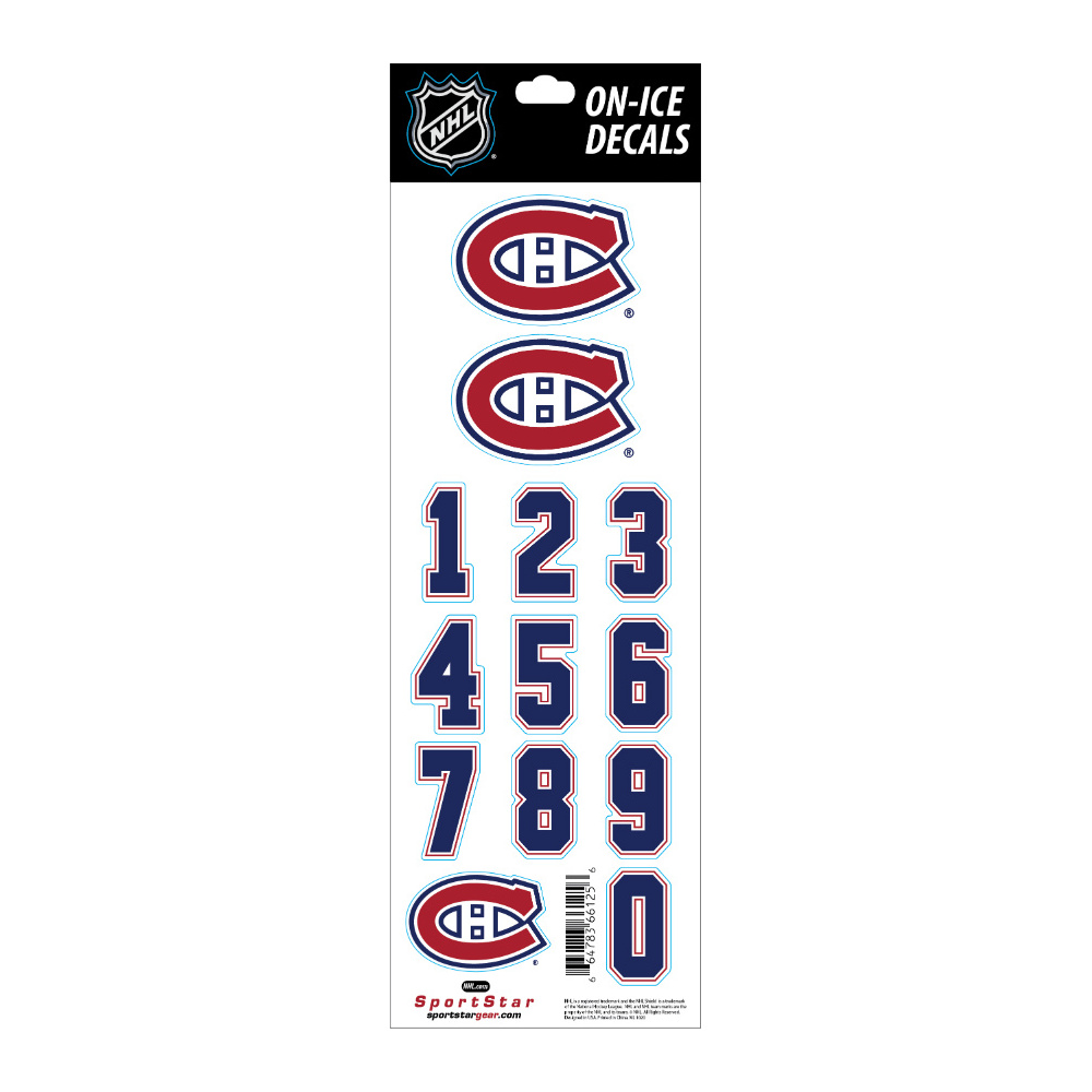 Nálepka na helmu SPORTSTAR - MONTREAL CANADIENS