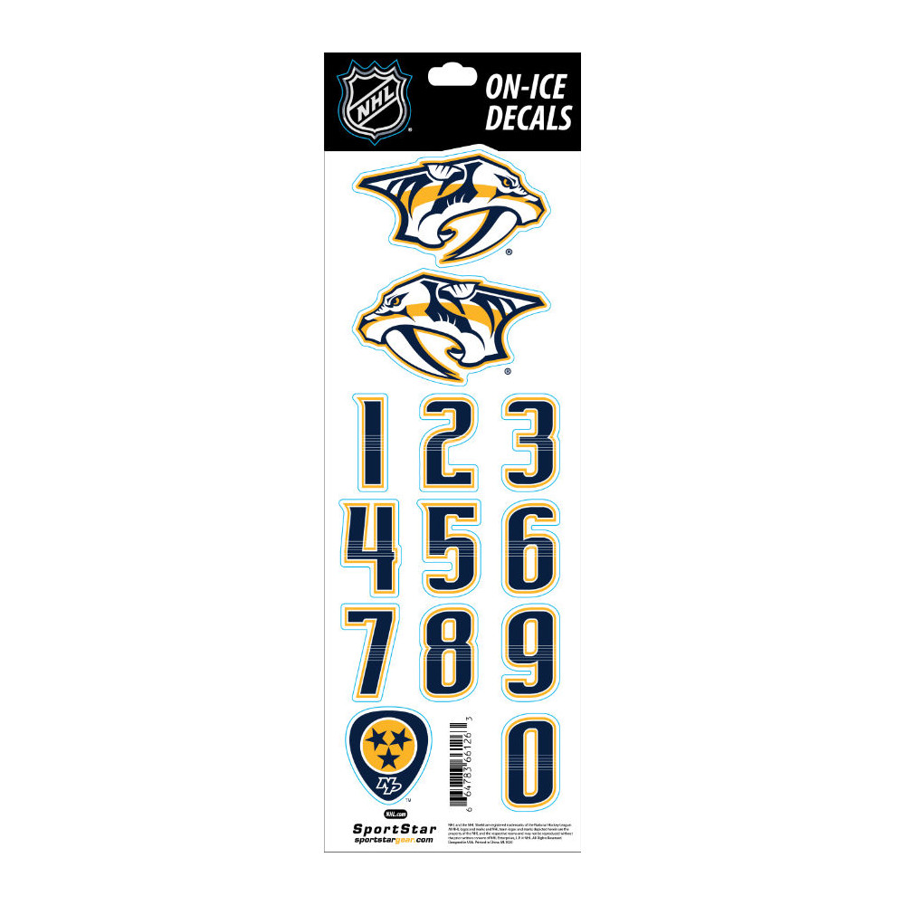 Nálepka na helmu SPORTSTAR - NASHVILLE PREDATORS